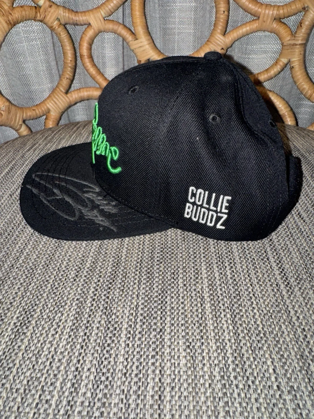 Collie Buddz Signed Love & Reggae Snapback Hat Autographed, image 2