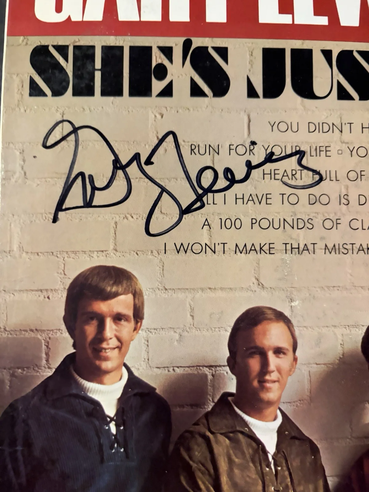 Gary Lewis & The Playboys She Is Just My Style LP signed by Gary Lewis Autograph, image 2