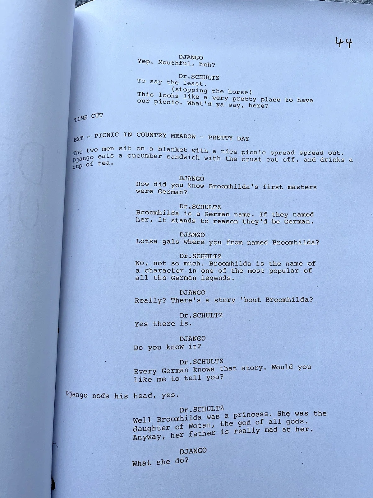 Django Unchained Film Screenplay/ Script. Jamie Foxx, Quentin Tarantino., image 2