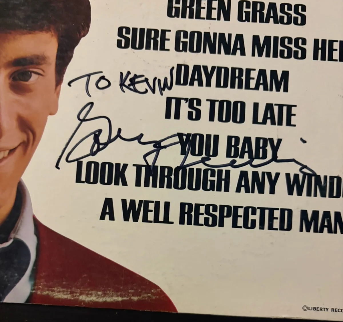 Gary Lewis & The Playboys Hits Again! LP signed by Gary Lewis Vinyl Autographed, изображение 2