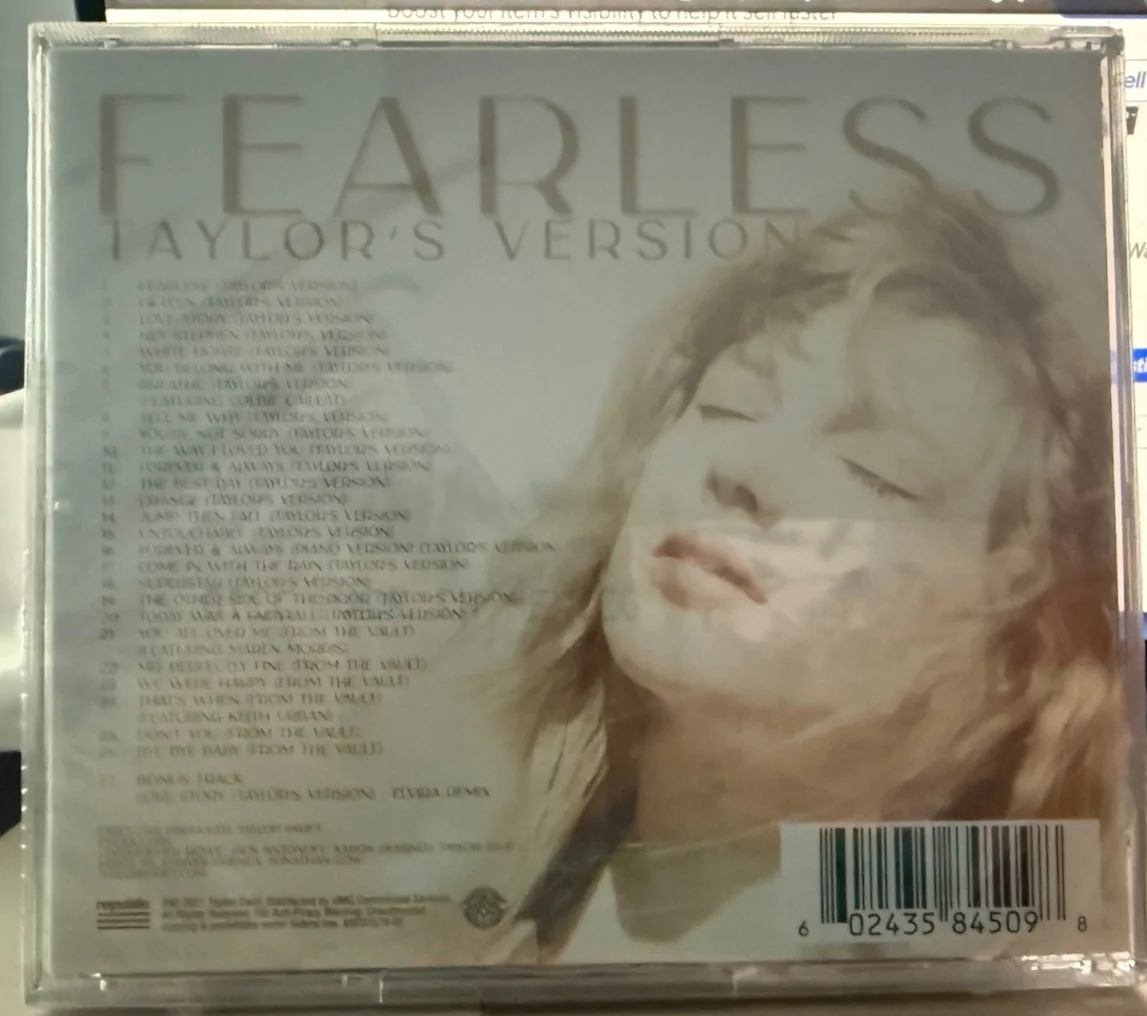 Taylor Swift Fearless (Taylor's Version) Signed Autograph CD - SEALED, image 4