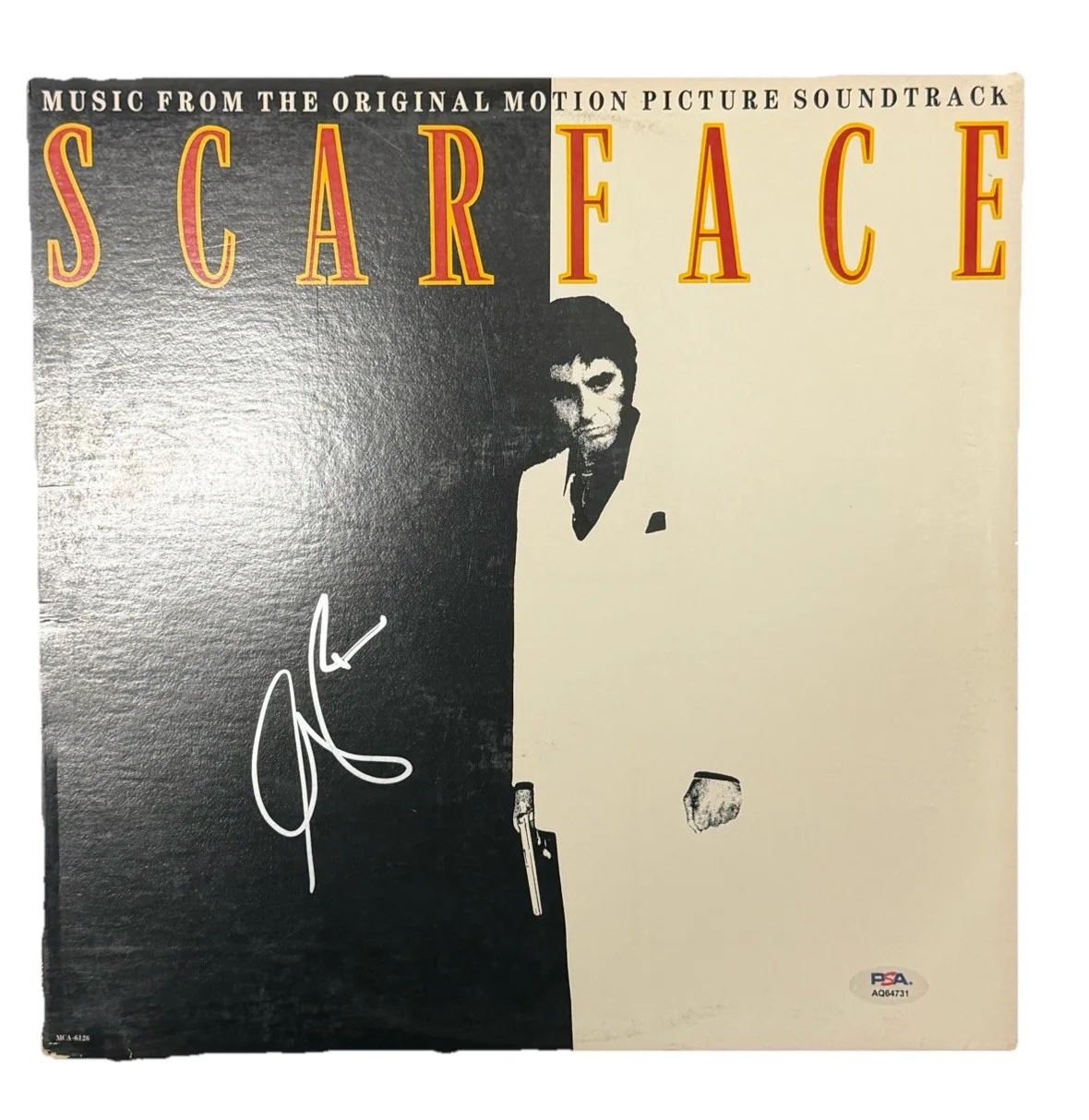 Al Pacino — Al Pacino Signed 1983 Scarface Movie Soundtrack Vinyl MCA Records PSA/DNA AUTO, изображение 3