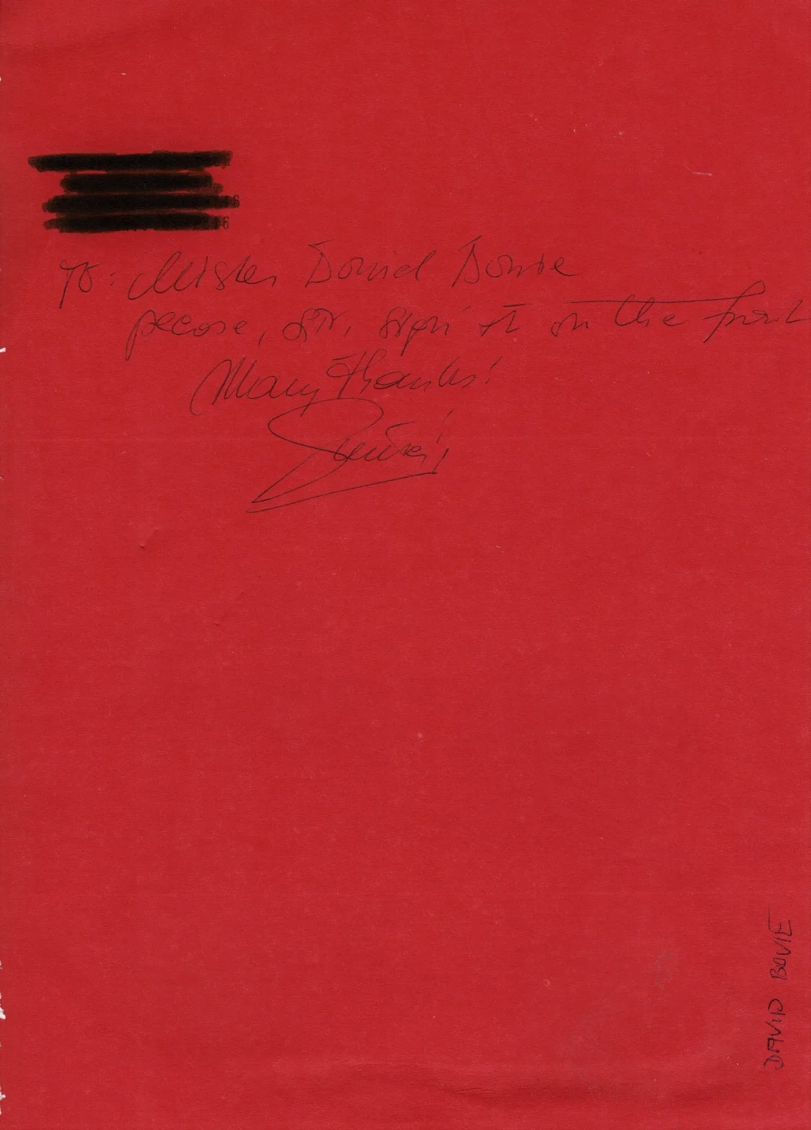 David Bowie Unverified Autograph Signed Magazine Clipping on Cardboard No CoA, изображение 3