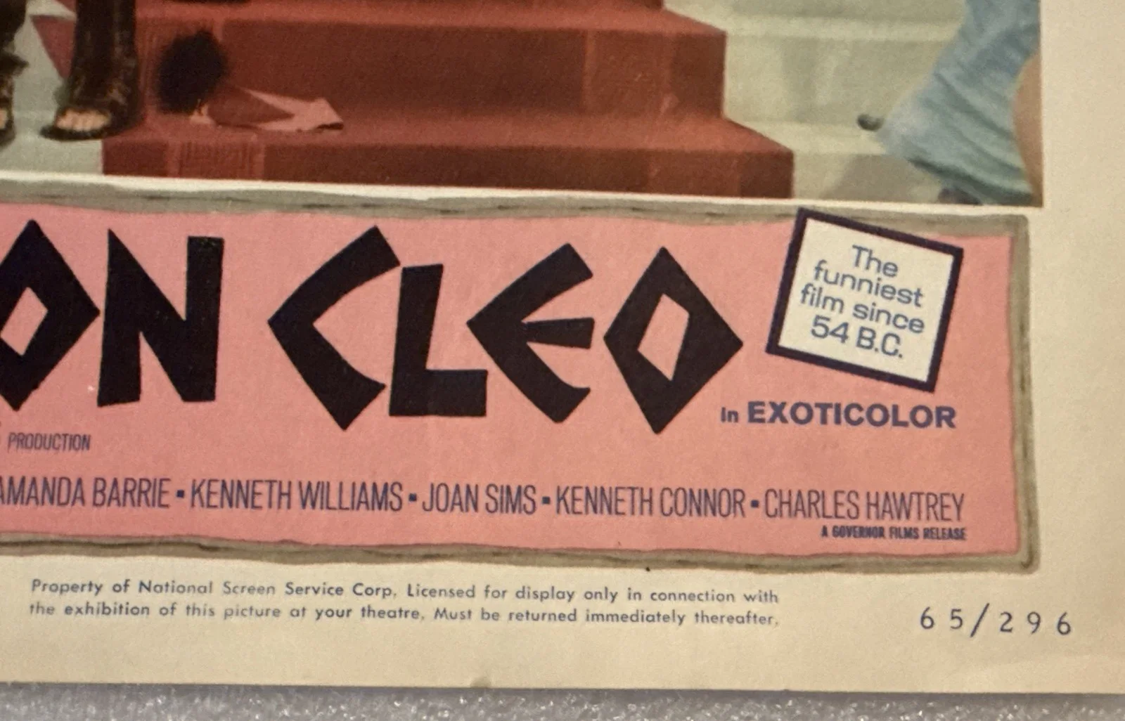 CARRY ON CLEO - 1965 Original Lobby Card 14 x 11 - Kenneth Connor Amanda Barrie, image 3