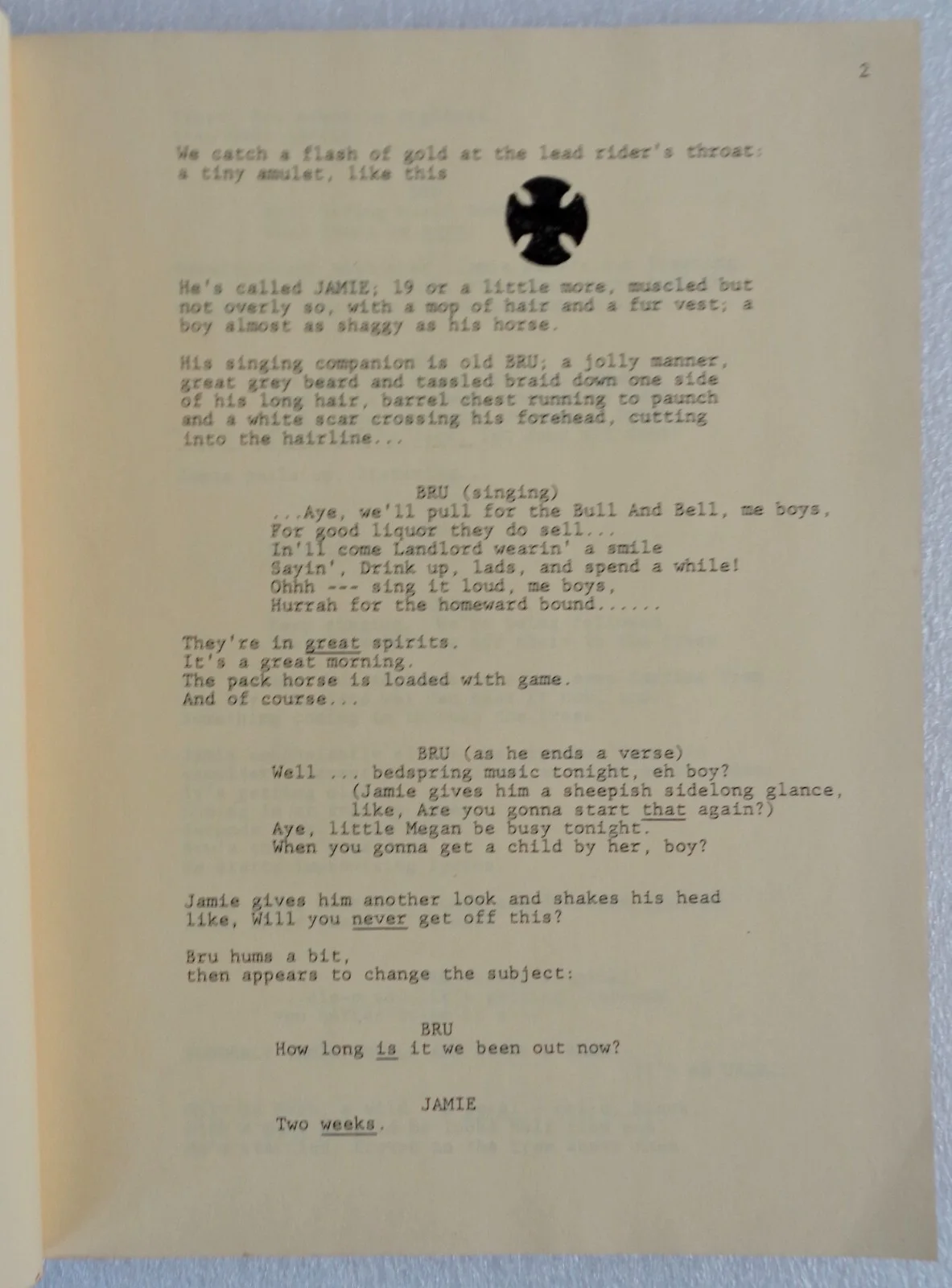 1981 MOVIE SCRIPT - The Quest of St.James Elk - Unmade Fantasy By John McTiernan, изображение 4
