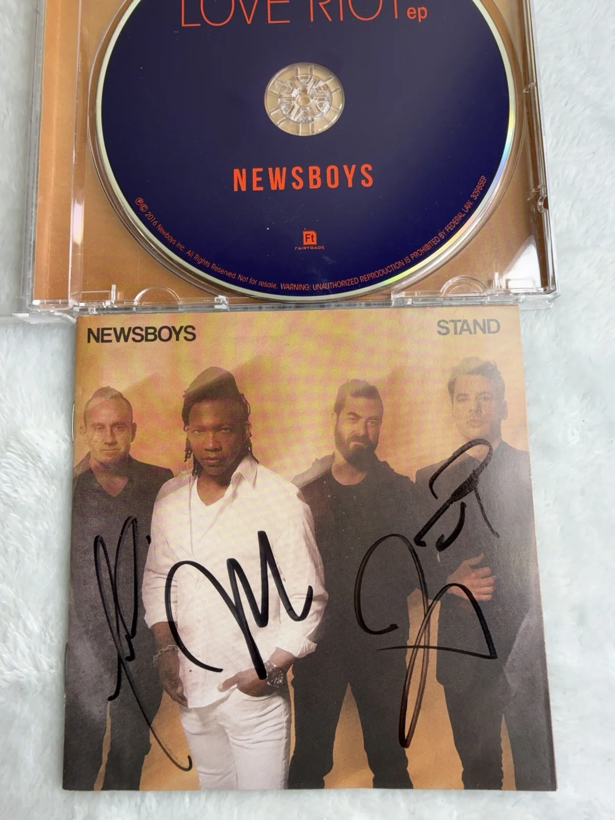 Christian rock. Newsboys & Peter Furler On Fire Signed. Signature. Autograph., изображение 4