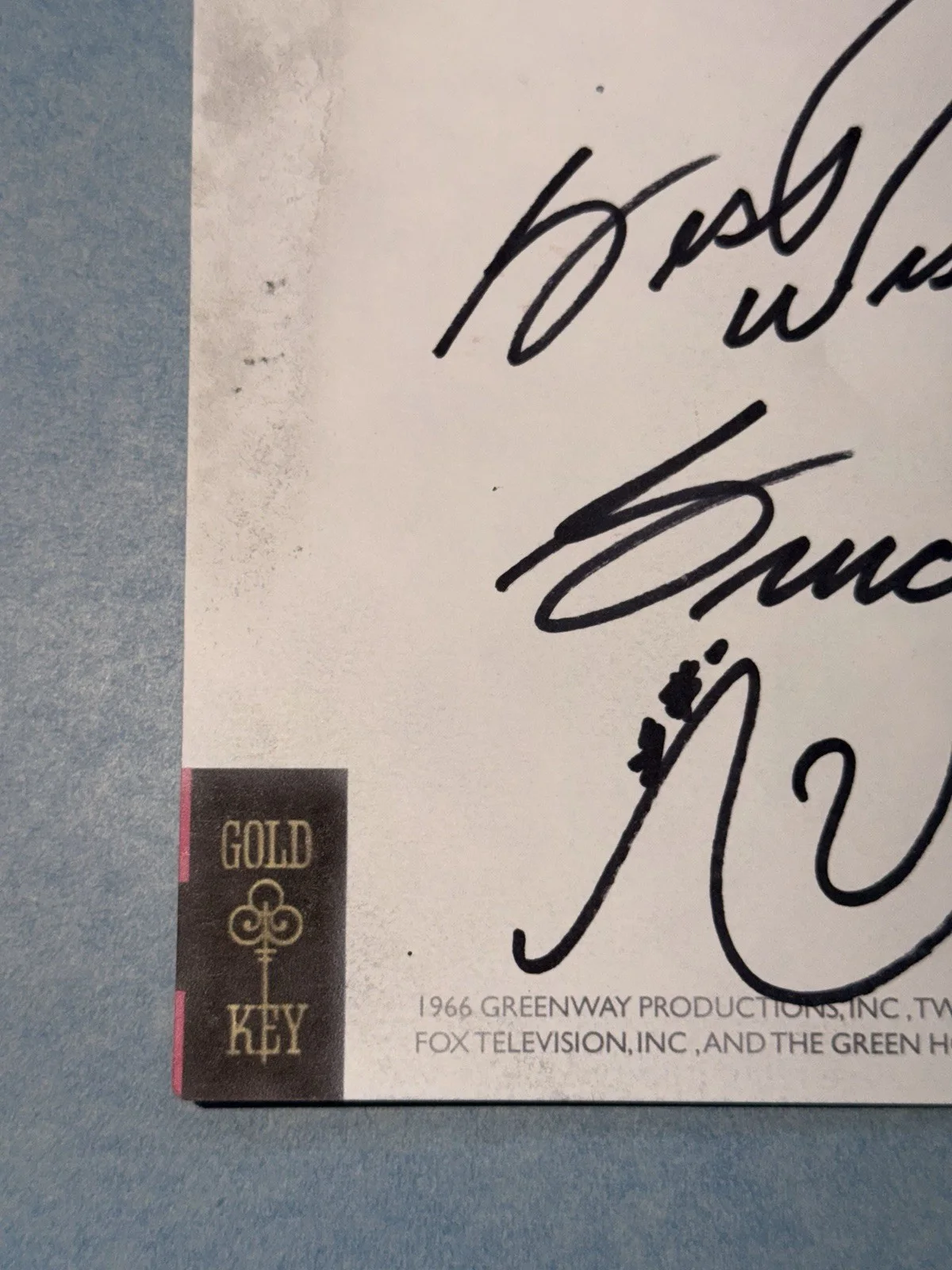 Bruce Lee — Bruce Lee Kato Green Hornet Hand Signed Autograph Paper 1967 Gold Key West. Pub., изображение 5