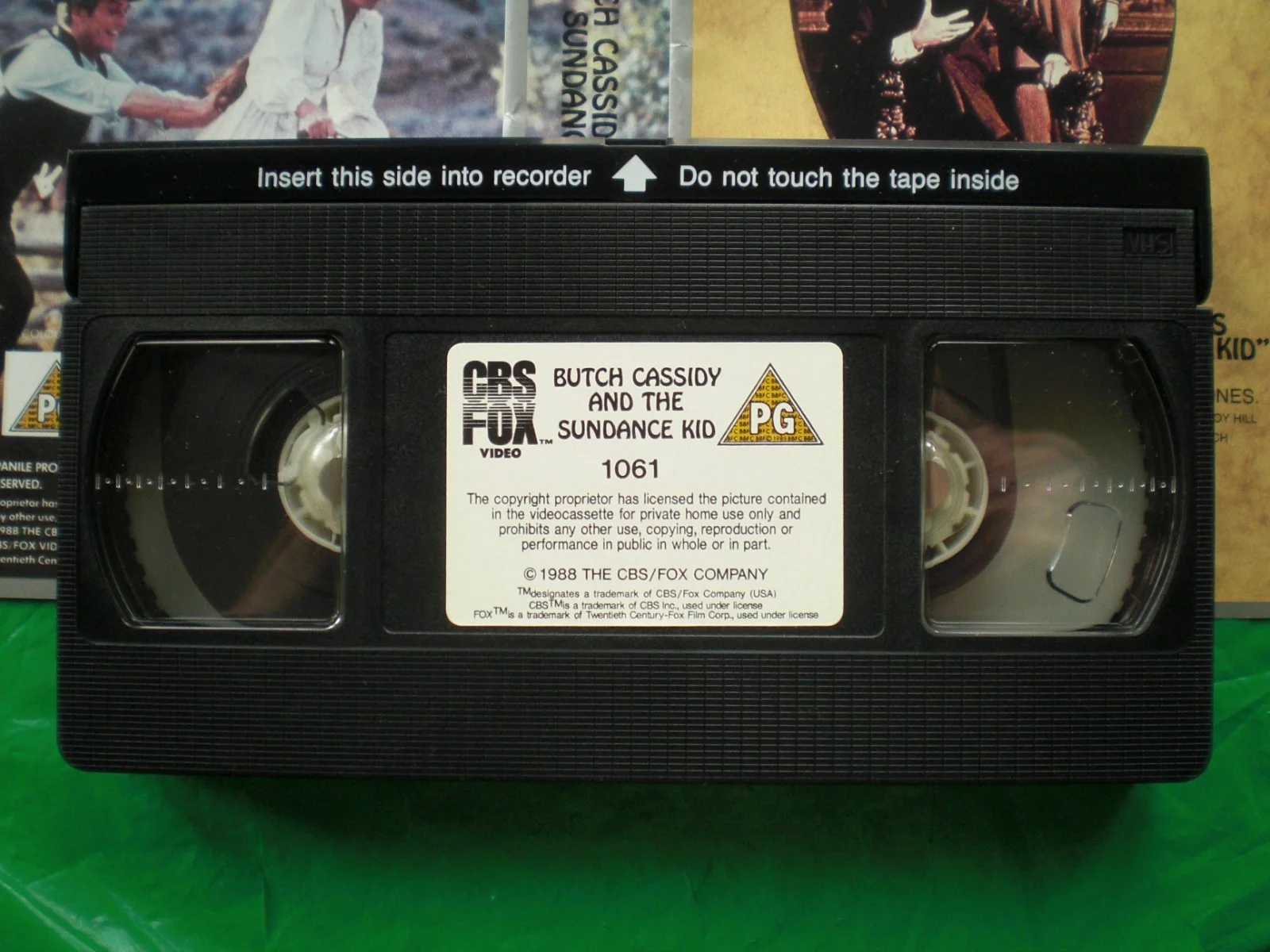 BUTCH CASSIDY AND THE SUNDANCE KID VIDEO SLEEVE + FREE FAULTY TAPE 16056, изображение 2