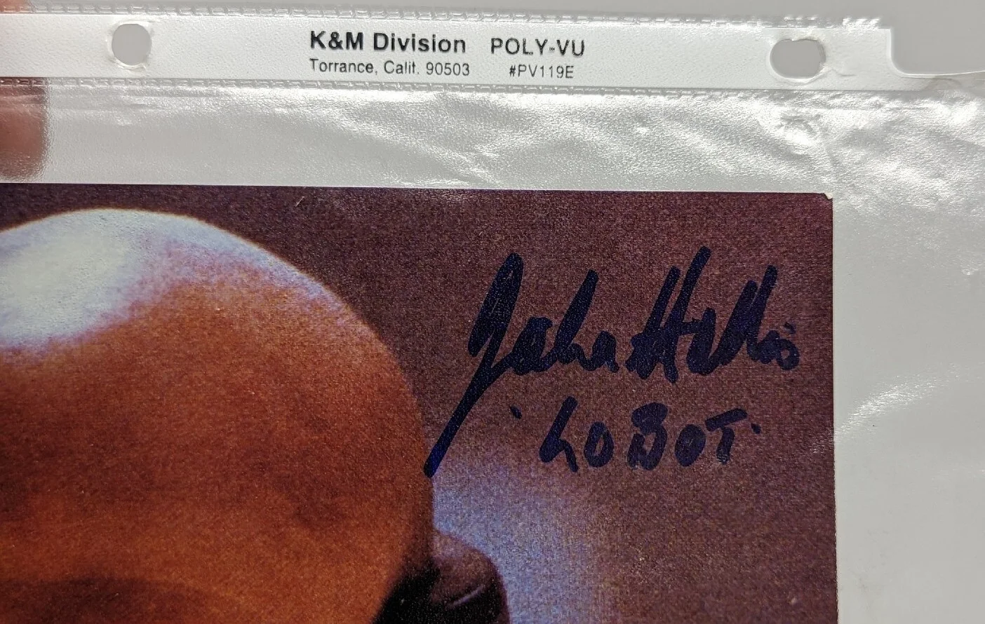 John Hollis — Star Wars V: Empire Strikes Back John Hollis as Lobot Signed 8x10 Photograph, image 2