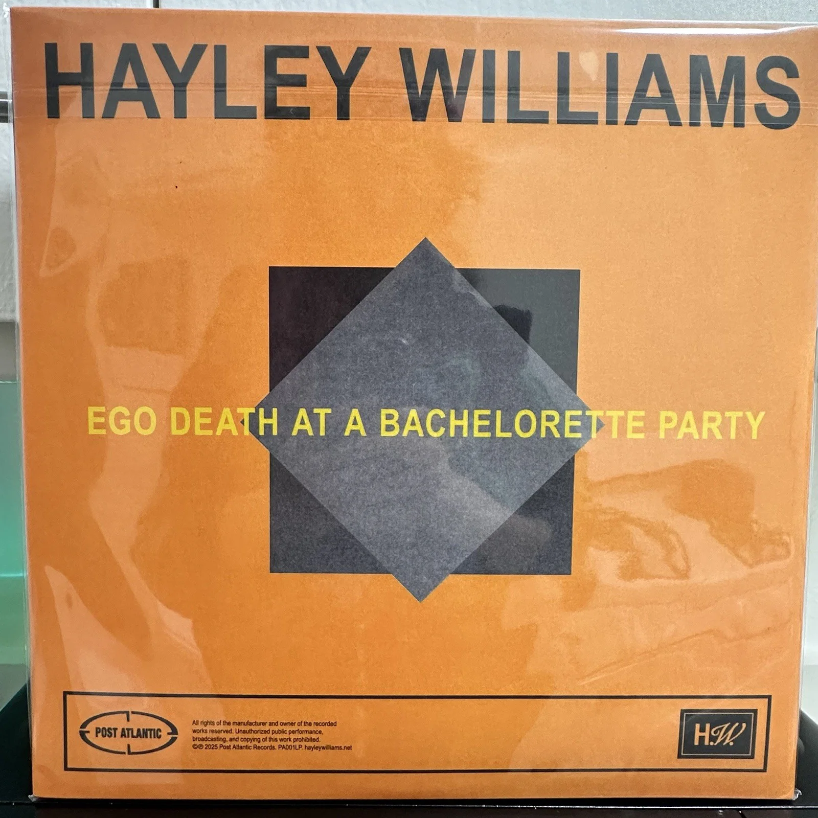 Haley Williams Signed Ego Death At A Bachelorette Party LP Highlighter Yellow, изображение 2