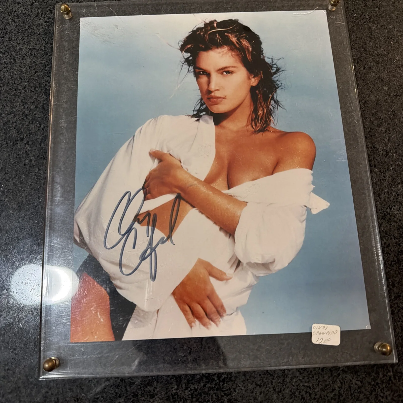 Cindy Crawford Autograph Photo 8x10., image 2