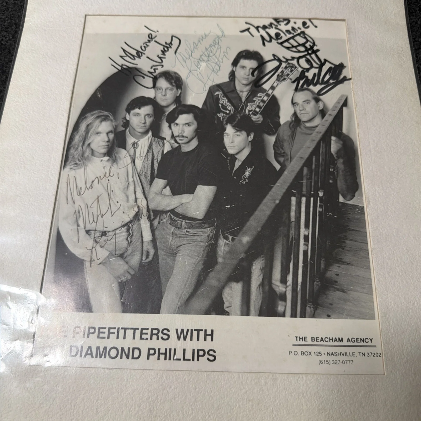 THE PIPEFITTERS with LOU DIAMOND PHILLIPS Group Signed Photo, image 3