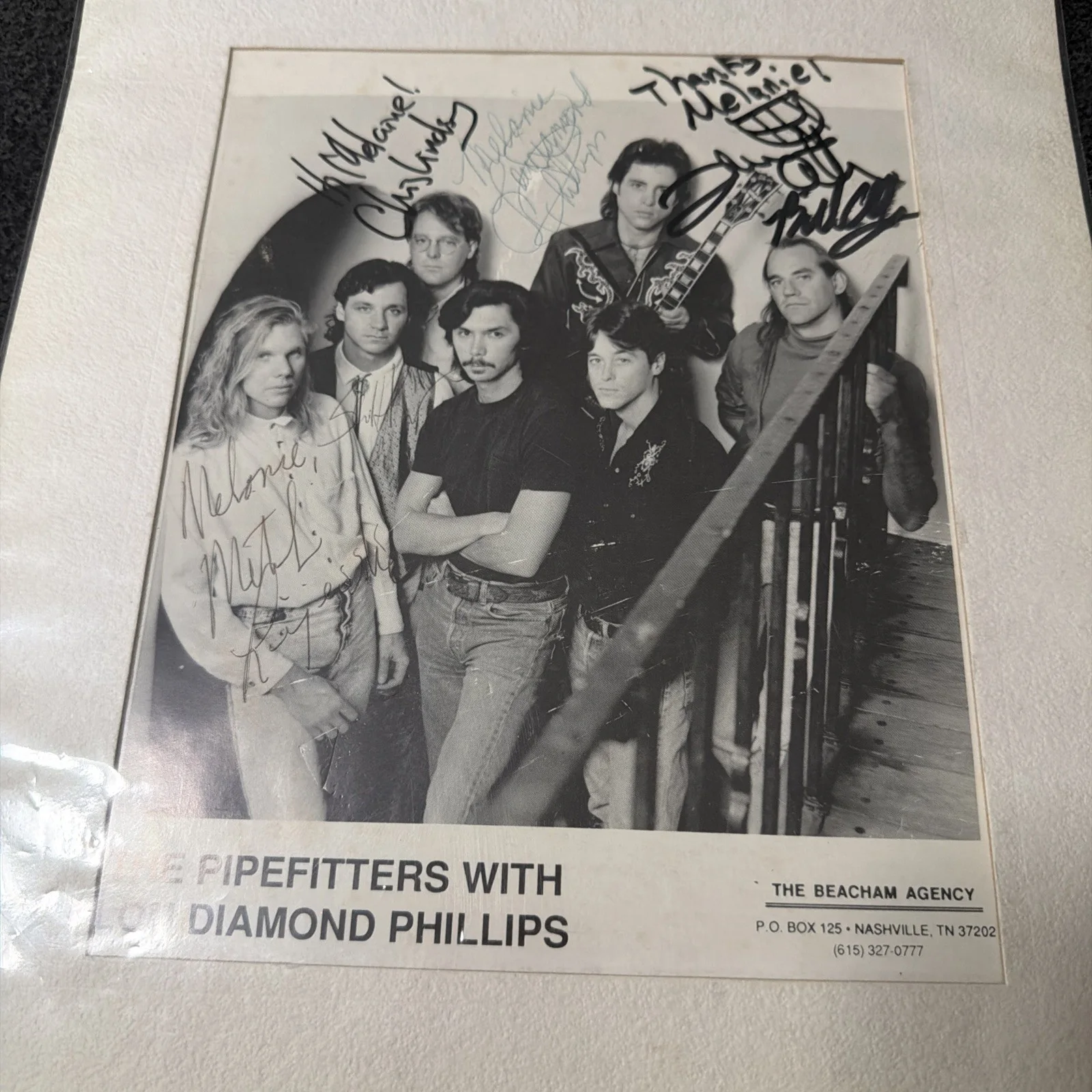 THE PIPEFITTERS with LOU DIAMOND PHILLIPS Group Signed Photo, image 4
