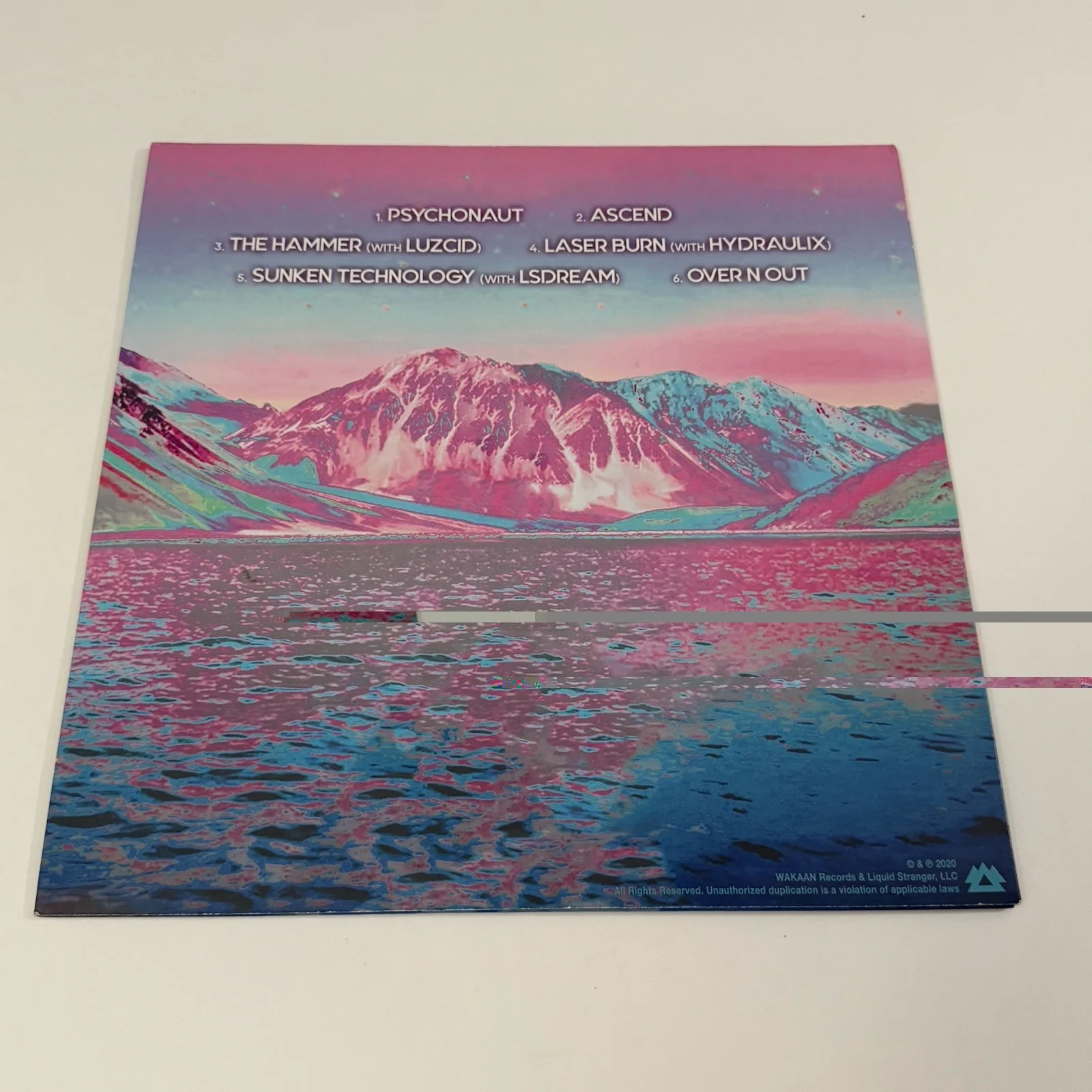 LIQUID STRANGER SIGNED ASCENSION RECORD WITH SKETCH (RED VINYL), image 3