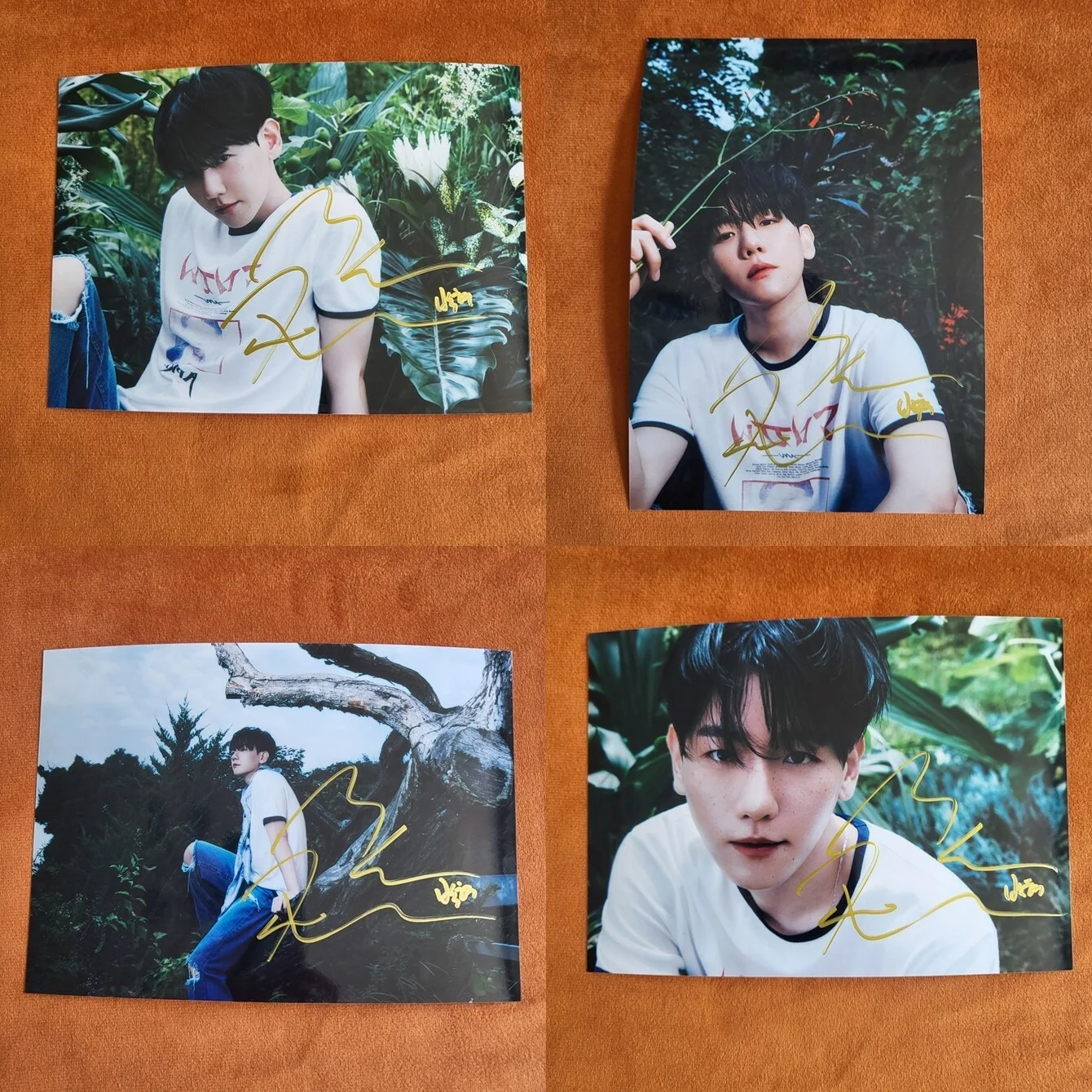 EXO BAEK HYUN Autographed Signed Photo Autographs 4*6 KPOP Collection 2024, изображение 2