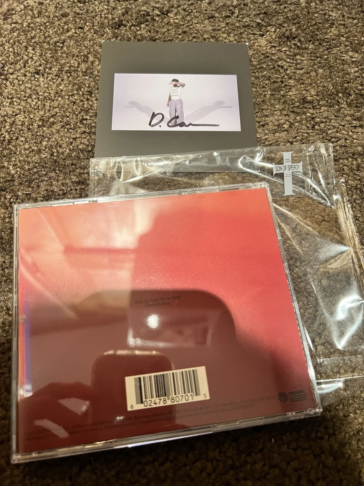 DANIEL CAESAR SON OF SPERGY SIGNED CD & BOOKLET taylor swift nicki minaj drake, изображение 3