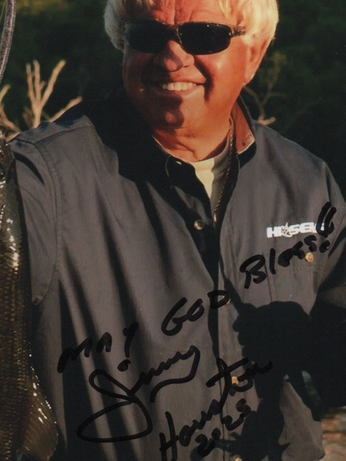 Jimmy Houston — Jimmy Houston signed autograph 8x10 Photo No COA Pass BAS PSA JSA Fishing *INR, изображение 2