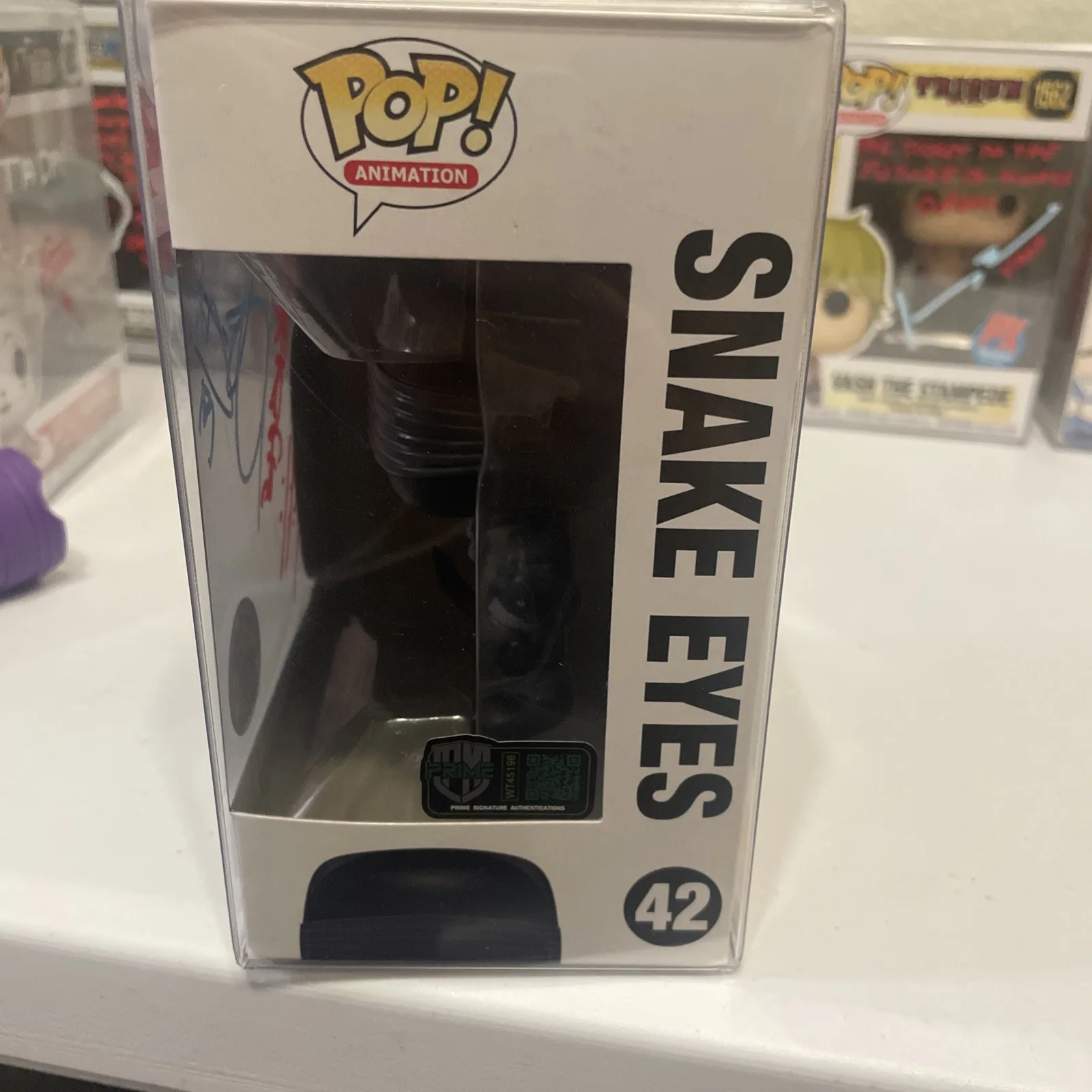 Ray Park — Ray Park GI Joe Snake Eyes SIGNED Vinyl Funko Pop Bait Pre Release LE 42 COA, изображение 4