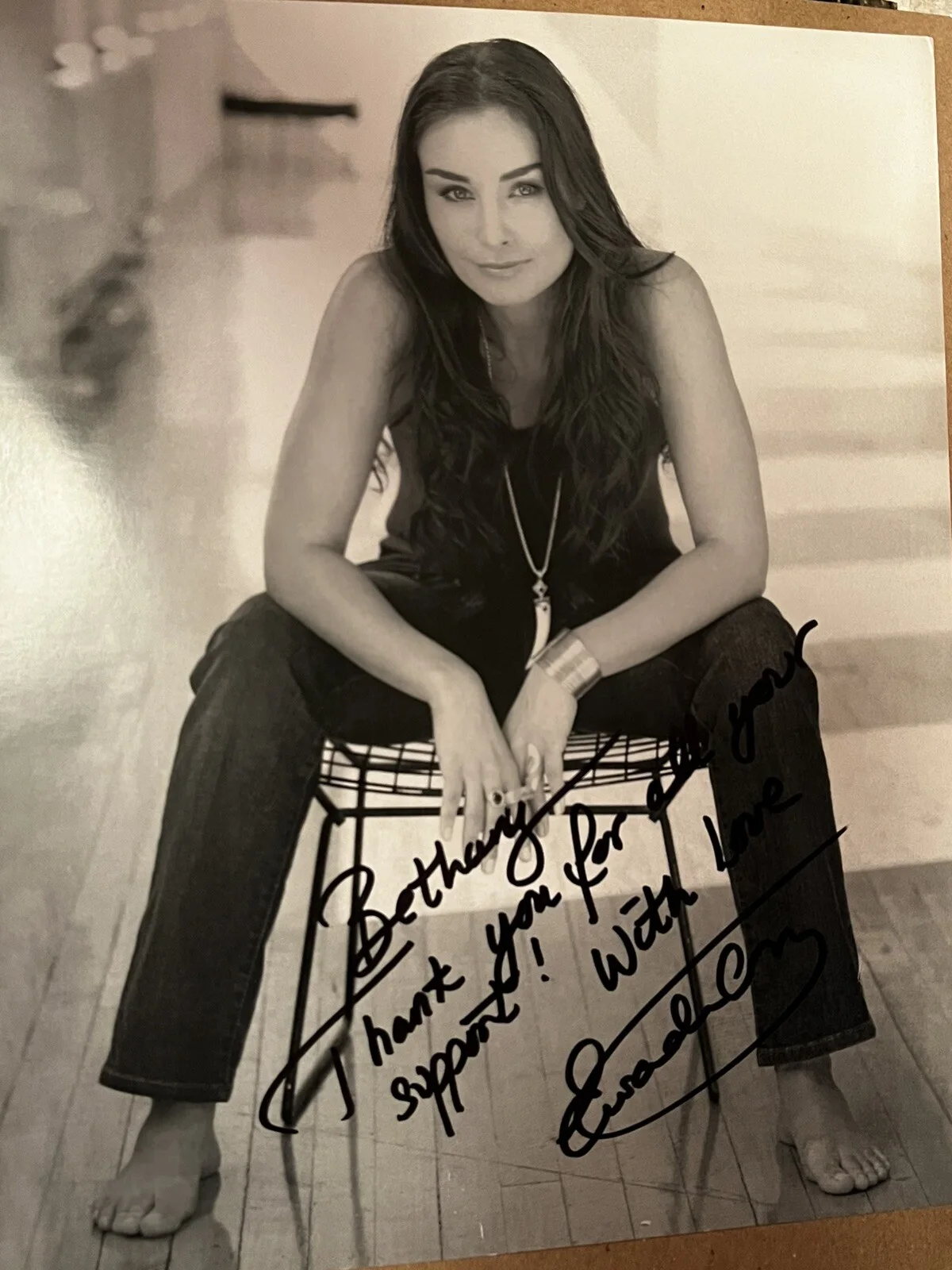 Ewa Da Cruz — Ewa Da Cruz Signed 8x10 Photo Actress / Soap Opera / As The World Turns #2, image 2