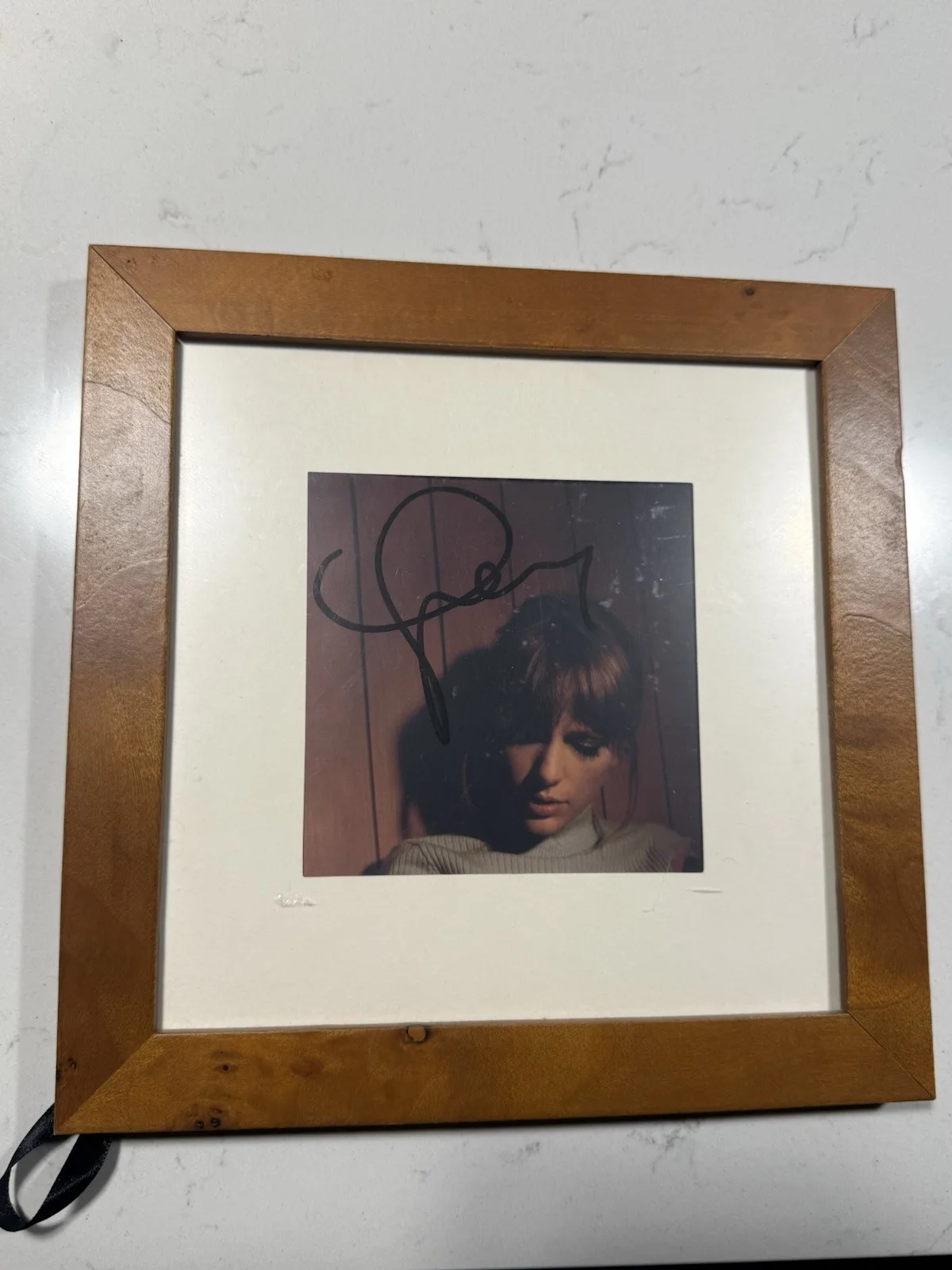 RARE Taylor Swift Midnights Moonstone Hand Signed Insert + Midnights Wood Frame, image 2