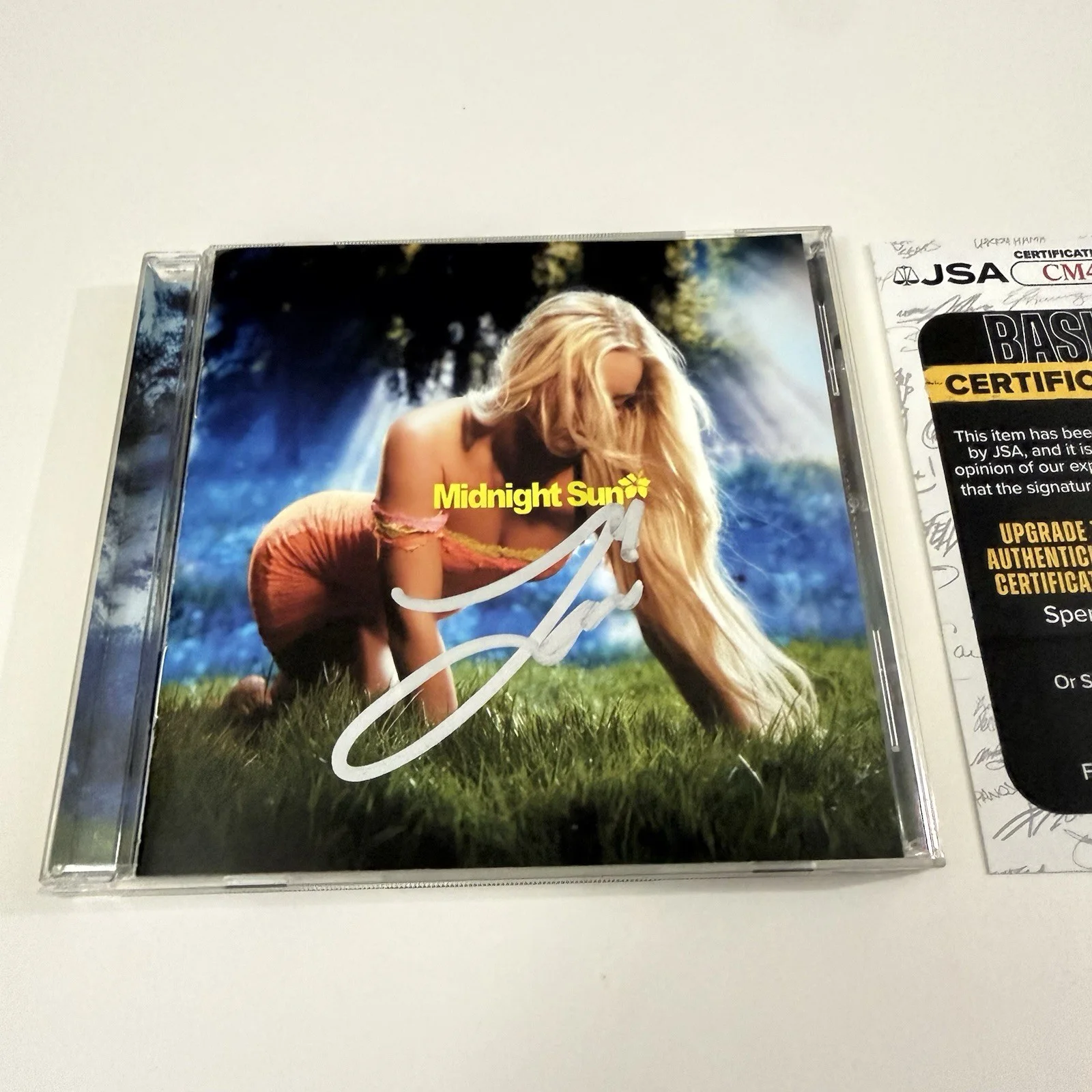 ZARA LARSSON SIGNED MIDNIGHT SUN CD SO GOOD JSA COA, image 2
