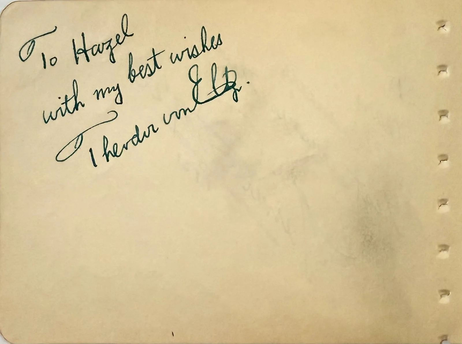 Theodore Von Eltz, Warner Baxter — THEODORE VON ELTZ & WARNER BAXTER Dual Signed Autographed 4 x 5 ALBUM PAGE 1930s, изображение 3