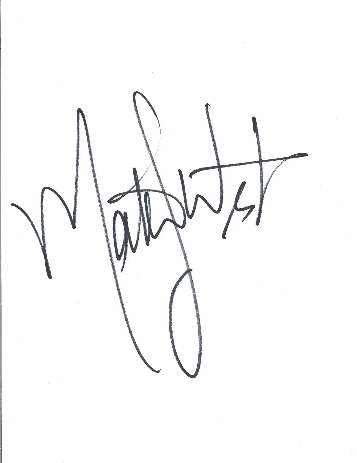 Matthew West hand SIGNED 8.5x11" Photo + Cut Paper COA Autographed Christian, изображение 3