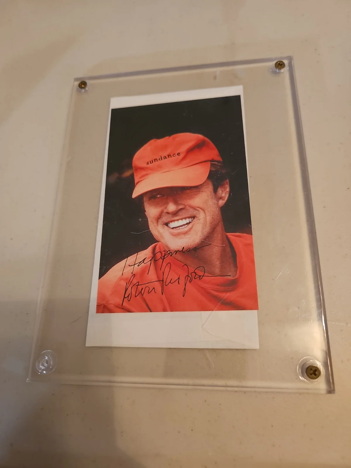 ROBERT REDFORD — ROBERT REDFORD AUTOGRAPHED Picture In His SUNDANCE HAT, изображение 2