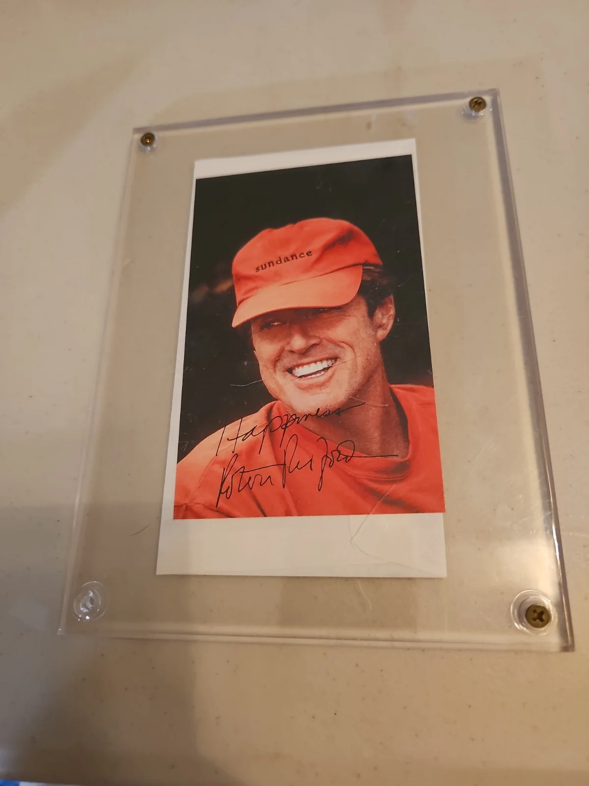 ROBERT REDFORD — ROBERT REDFORD AUTOGRAPHED Picture In His SUNDANCE HAT, изображение 3