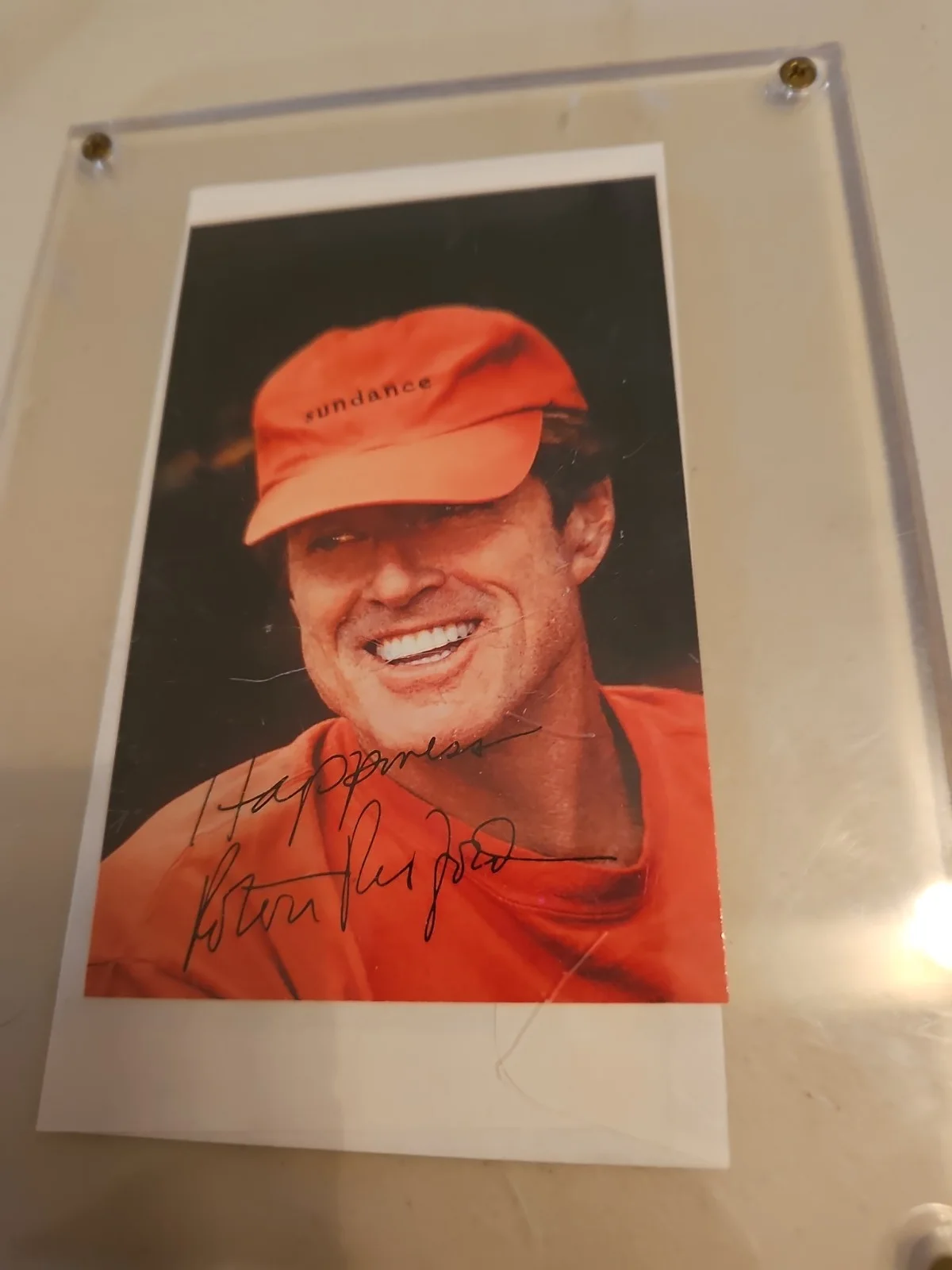 ROBERT REDFORD — ROBERT REDFORD AUTOGRAPHED Picture In His SUNDANCE HAT, изображение 4
