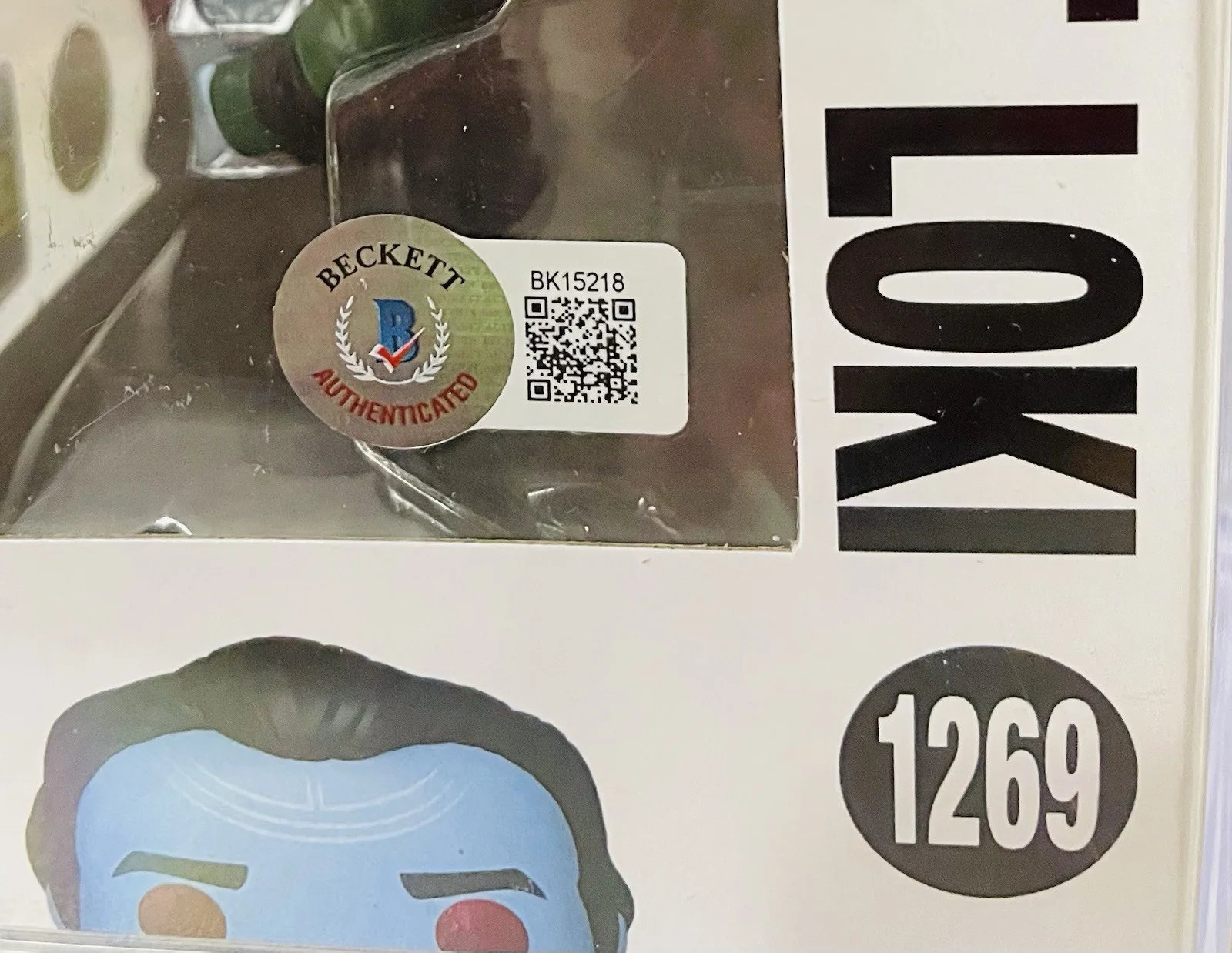Matt Damon — Matt Damon Signed Marvel Funko Pop Frost Giant Loki #1269 with Beckett COA, image 5