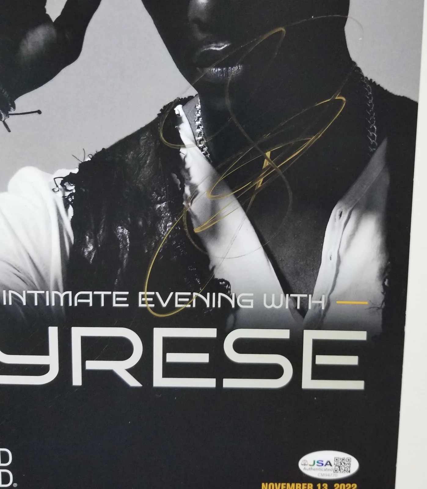 Tyrese Gibson SIGNED Concert Show Promo Photo #2 JSA COA Autograph Fast Furious, изображение 2