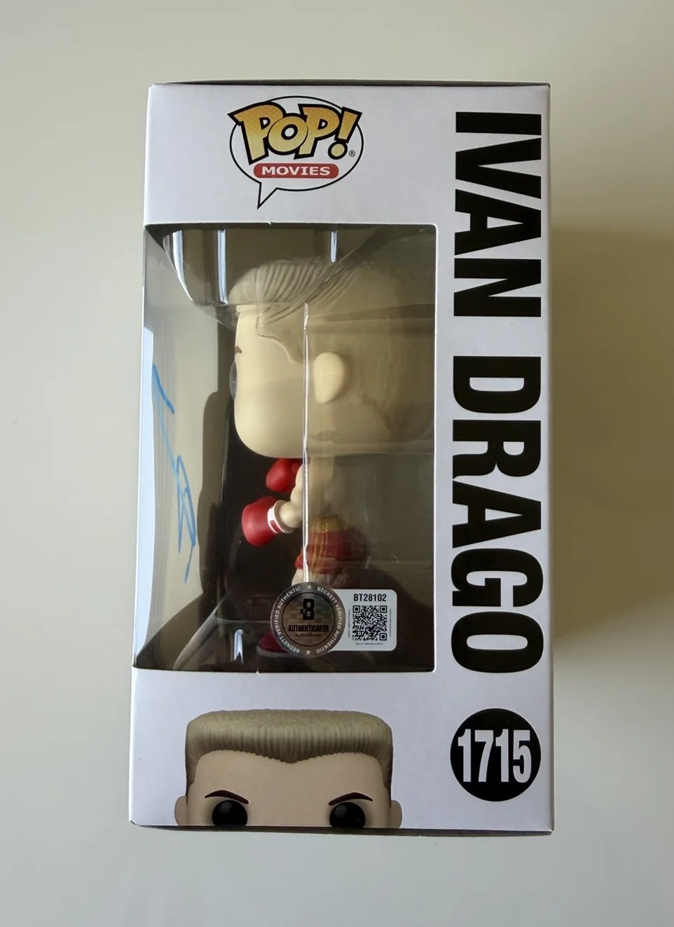 Dolph Lundgren — Dolph Lundgren Ivan Drago Autographed Funko Pop 1715 Rocky Beckett BAS, image 2