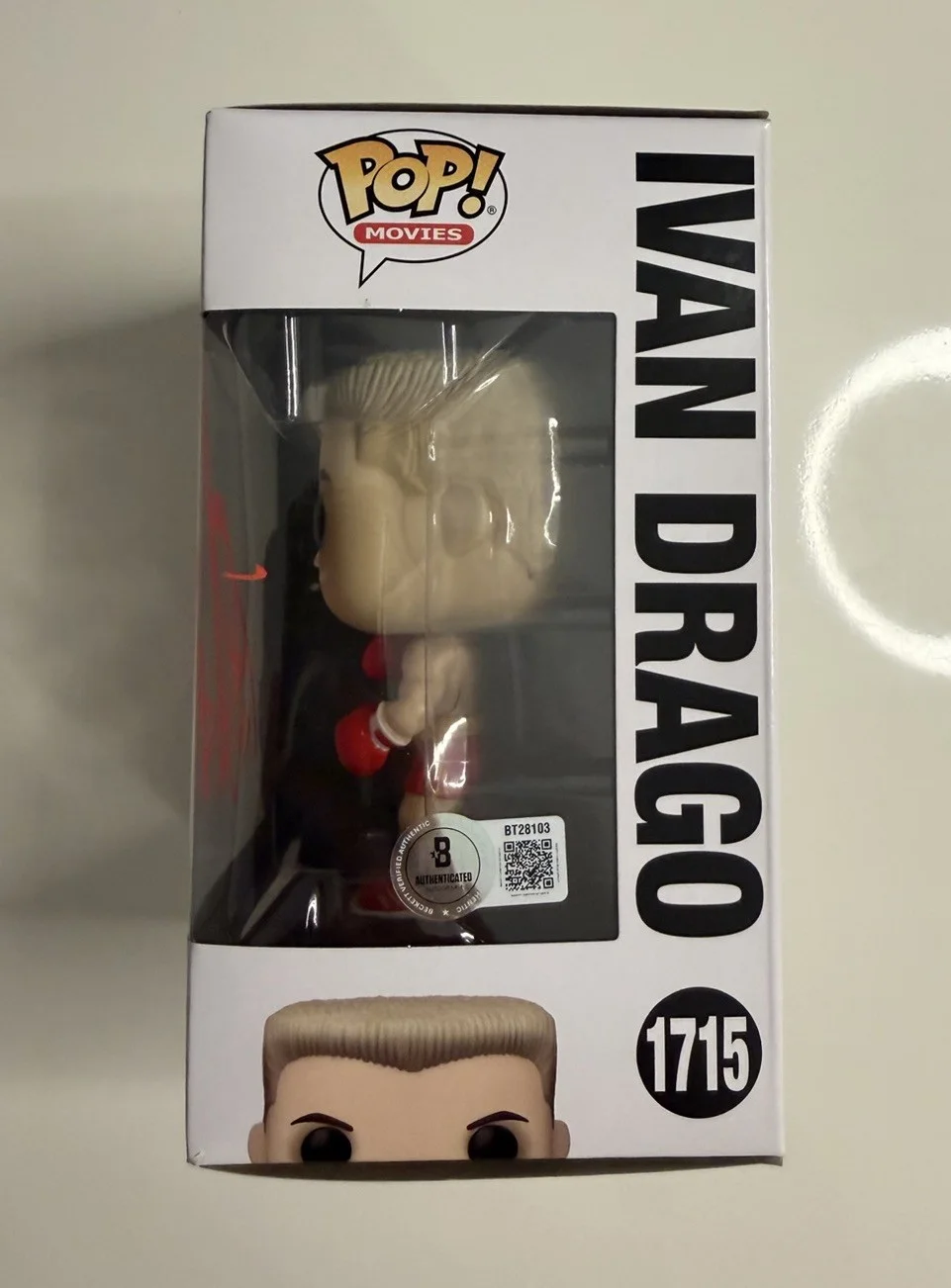 Dolph Lundgren — Dolph Lundgren Ivan Drago Autographed Funko Pop 1715 Inscribed Drago Beckett BAS, изображение 2