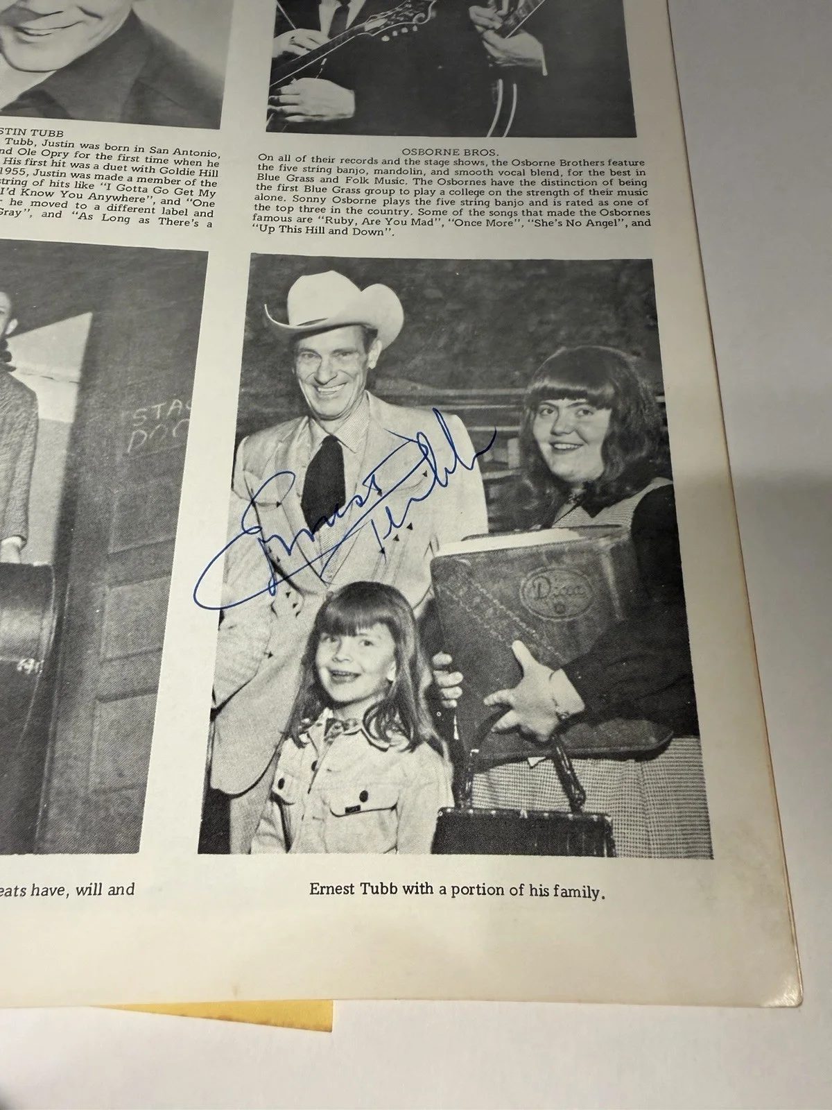 Rare signed country music scrapbook Stringbean Loretta Lynn tub 1972 more, image 4