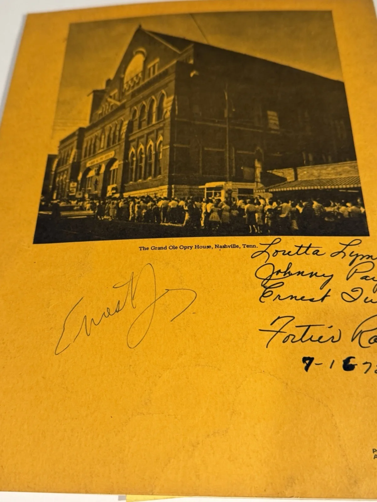 Rare signed country music scrapbook Stringbean Loretta Lynn tub 1972 more, image 5