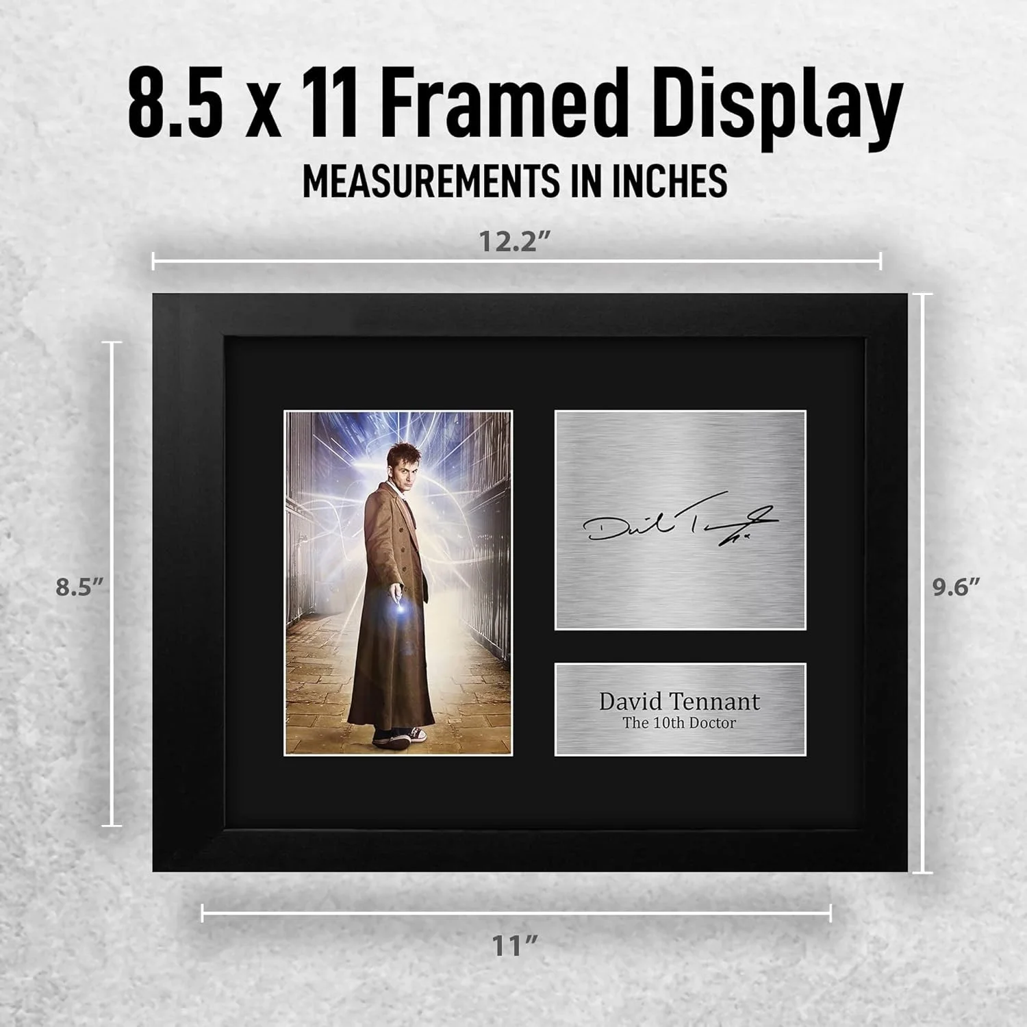 David Tennant — Stylish Black Framed Signed Picture of Tenth Doctor for Collectors, изображение 4