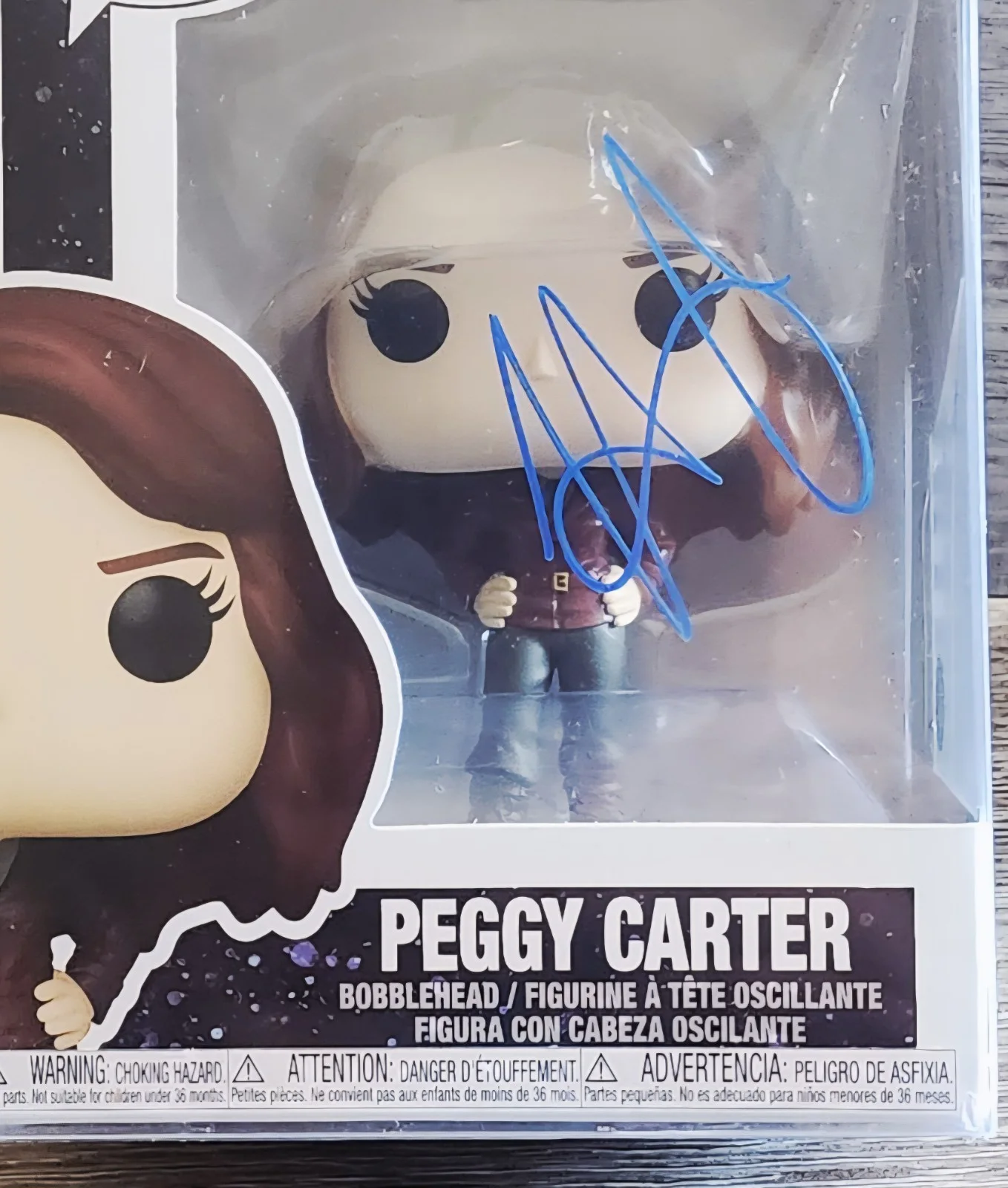 Hayley Atwell — Hayley Atwell Signed Peggy Carter Funko PC/COA Infinity Saga # 1475, изображение 2