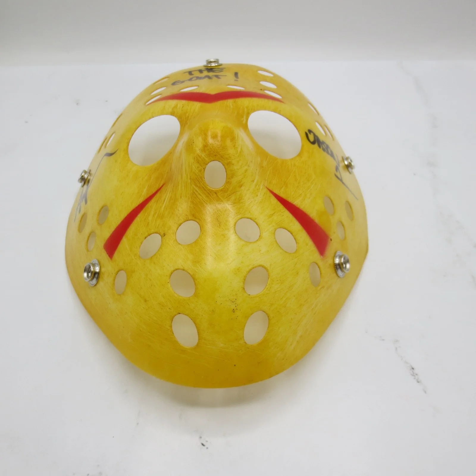 Ari Lehman — Ari Lehman Friday The 13th Jason 1 Auto Yellow Jason Mask Becket COA The Goat, изображение 5