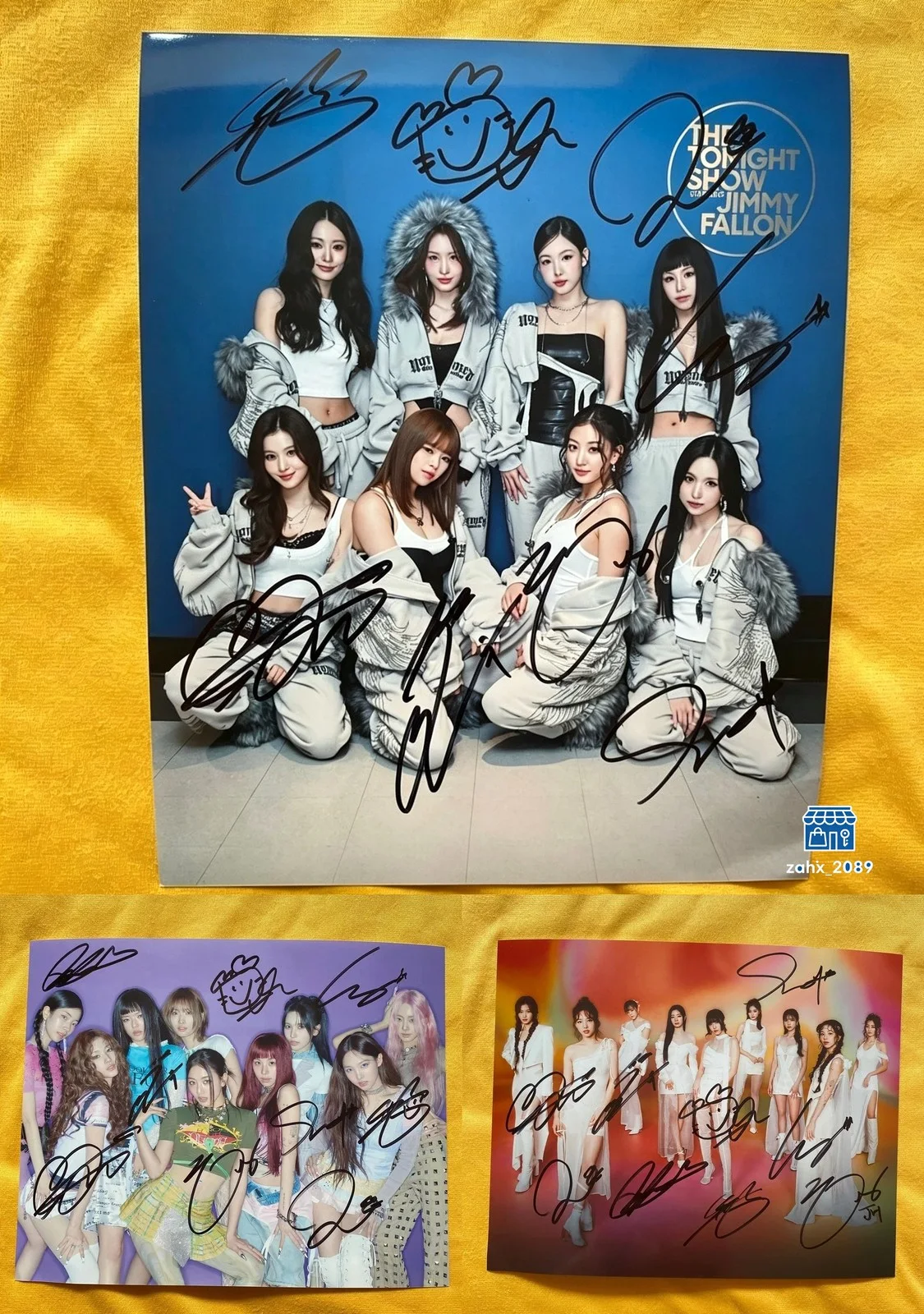 TWICE — TWICE Autographed Signed Photo 4*6 Autographs K-POP Collection 2026, изображение 2
