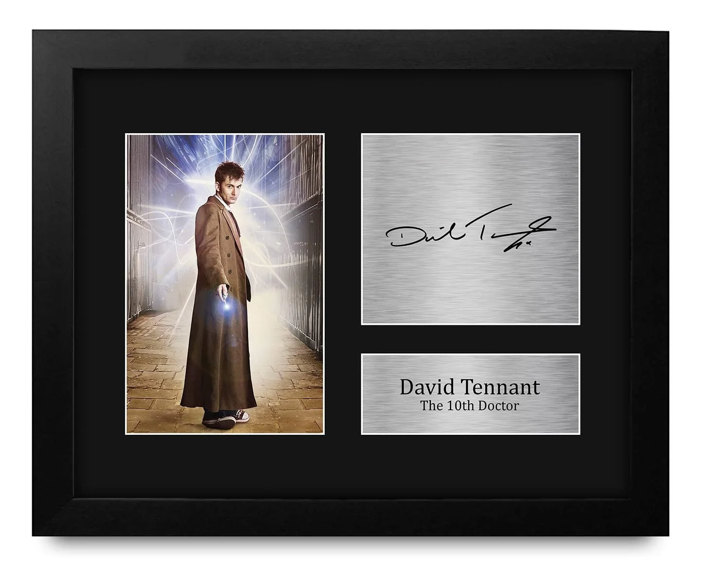 Framed Signed Autograph Picture of David Tennant - Dr Who Gifts for Fans, US Let, изображение 2