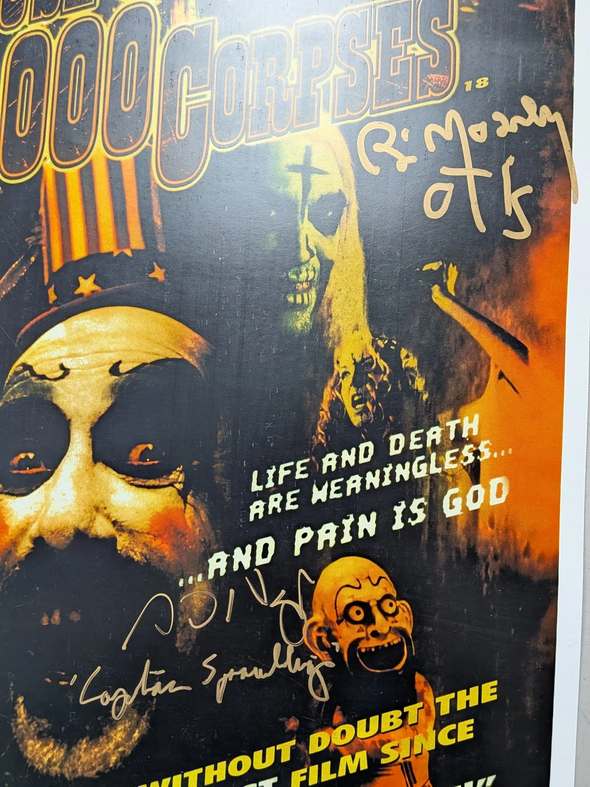 SID HAIG BILL MOSELEY 2x Signed 11x17 Poster House of 1000 Corpses Auto BAS COA, изображение 2