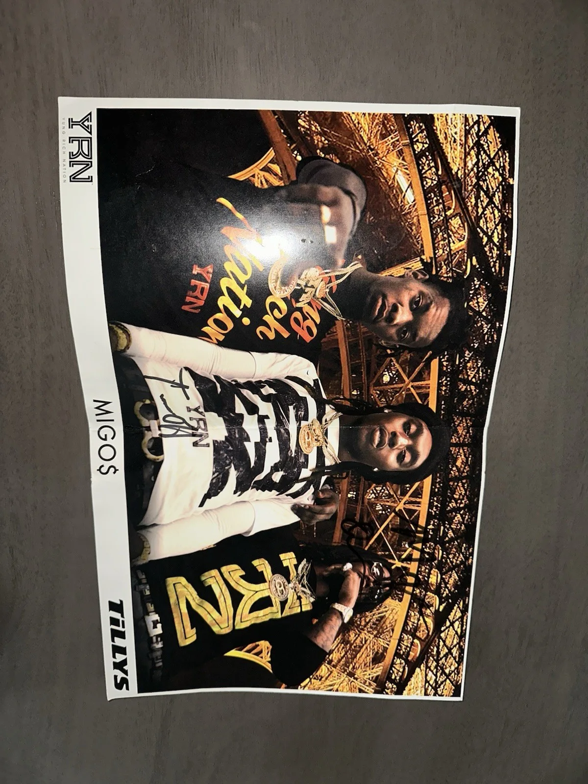 TAKEOFF & QUAVO - YRN - Original Autographed Rap Group Poster from Tillys, image 5