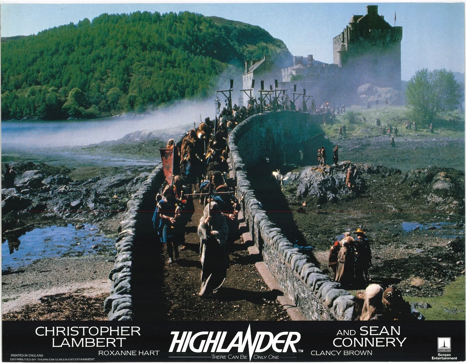 Highlander 17x ORIGINAL US Lobby Cards Sean Connery Christopher Lambert 1986, image 5