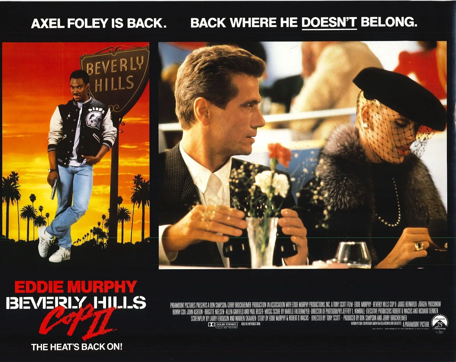 Beverly Hills Cop II 8x ORIGINAL US Lobby Cards Eddie Murphy 1987, image 5