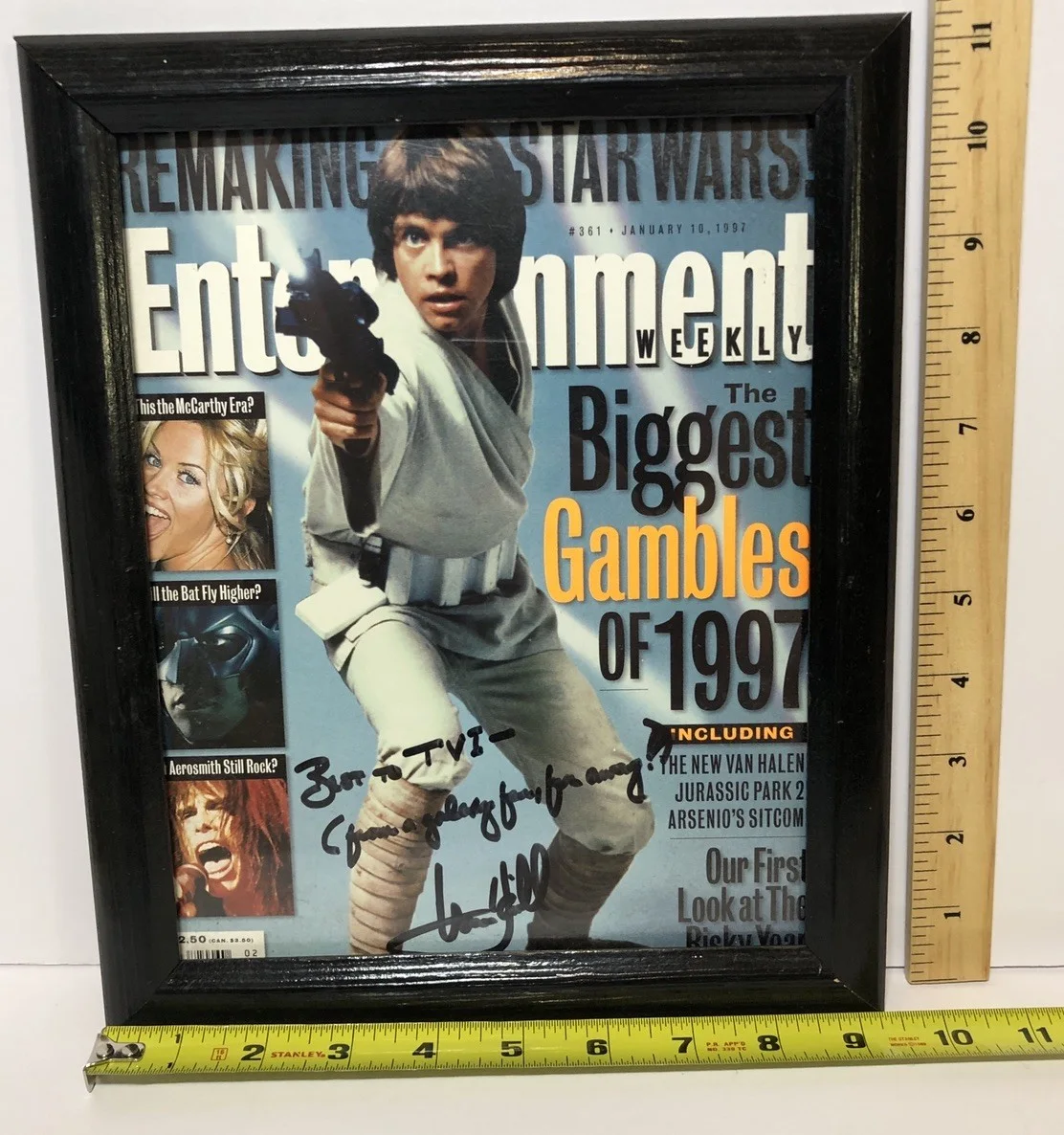 Mark Hamill — Mark Hamill Luke Skywalker Signed Auto 8x10 Star Wars Magazine Cover Inscribed, изображение 3
