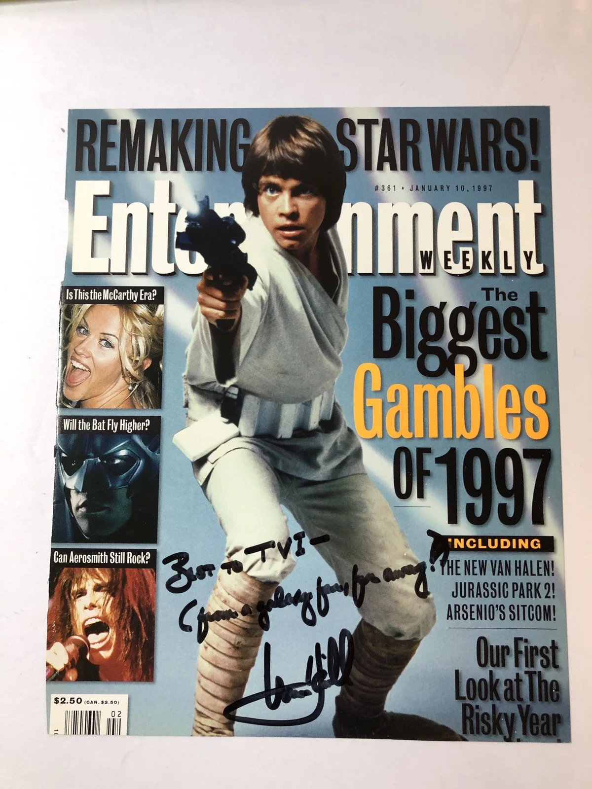 Mark Hamill — Mark Hamill Luke Skywalker Signed Auto 8x10 Star Wars Magazine Cover Inscribed, изображение 5