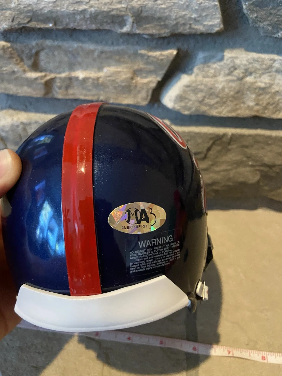 Quinton Aaron — Quinton Aaron Signed Mini Football Helmet - COA - “The Blind Side” Ole Miss NCAA, изображение 4