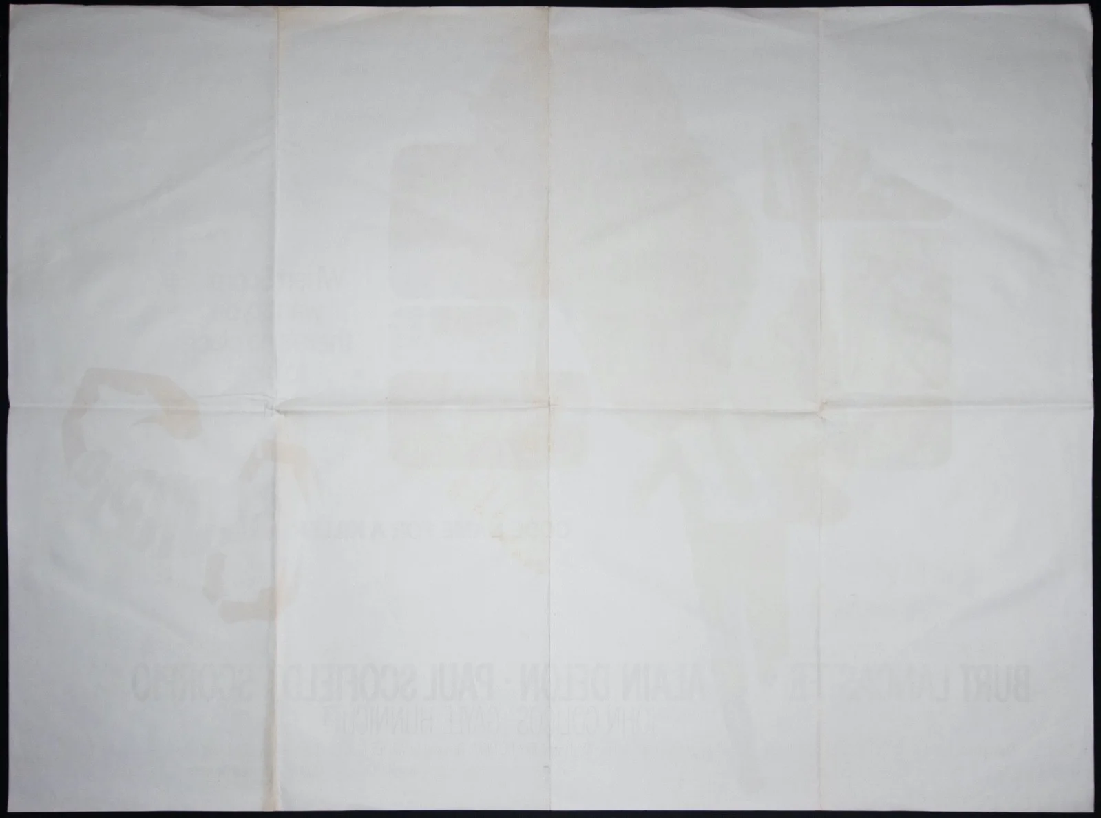 Scorpio ORIGINAL Quad Film Cinema Poster Burt Lancaster Alain Delon Winner 1973, изображение 2