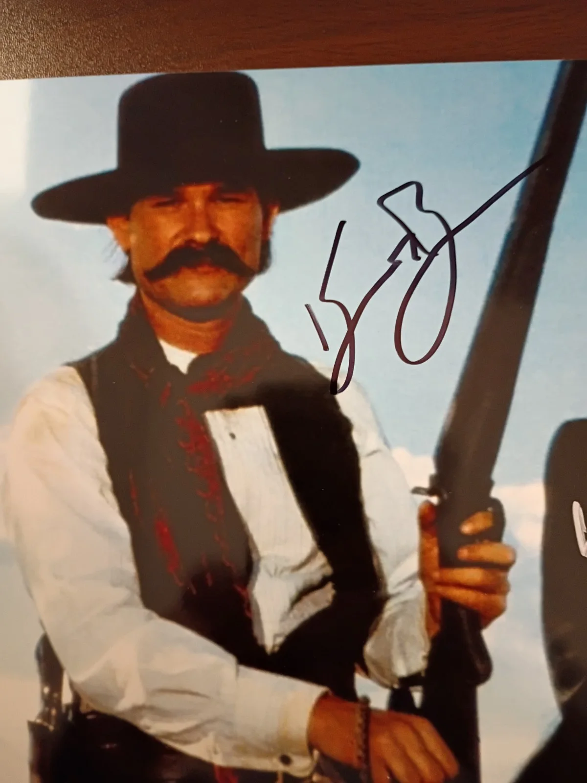 Kurt Russell / Val Kilmer — Kurt Russell / Val Kilmer Tombstone Signed 8x10 COA W/Matching Numbered Sticker, image 2